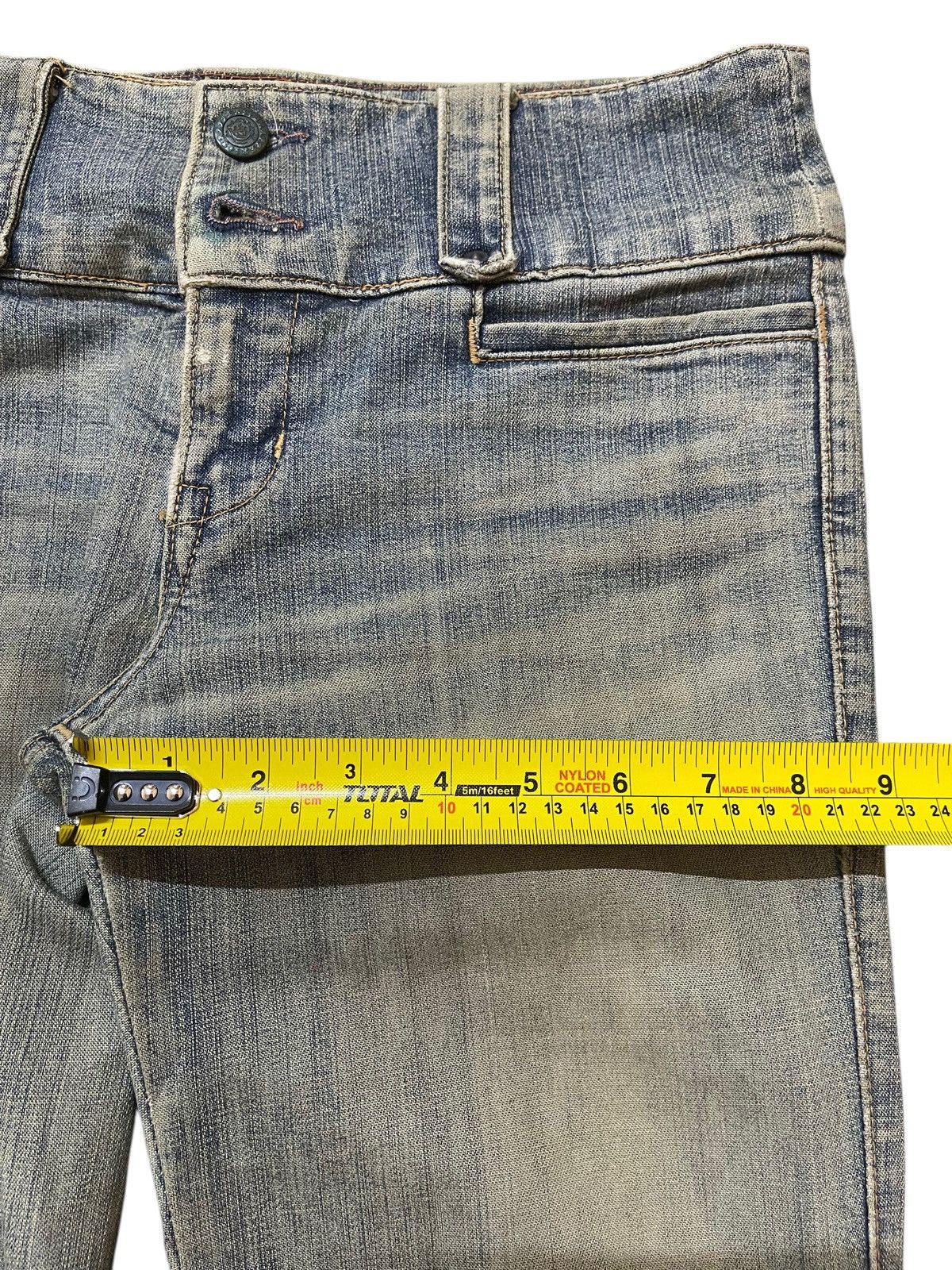 If Six Was Nine Vintage Japanese Brand Blue Faded Wash Style Flared Jeans Size US 28 / EU 44 - 14 Thumbnail