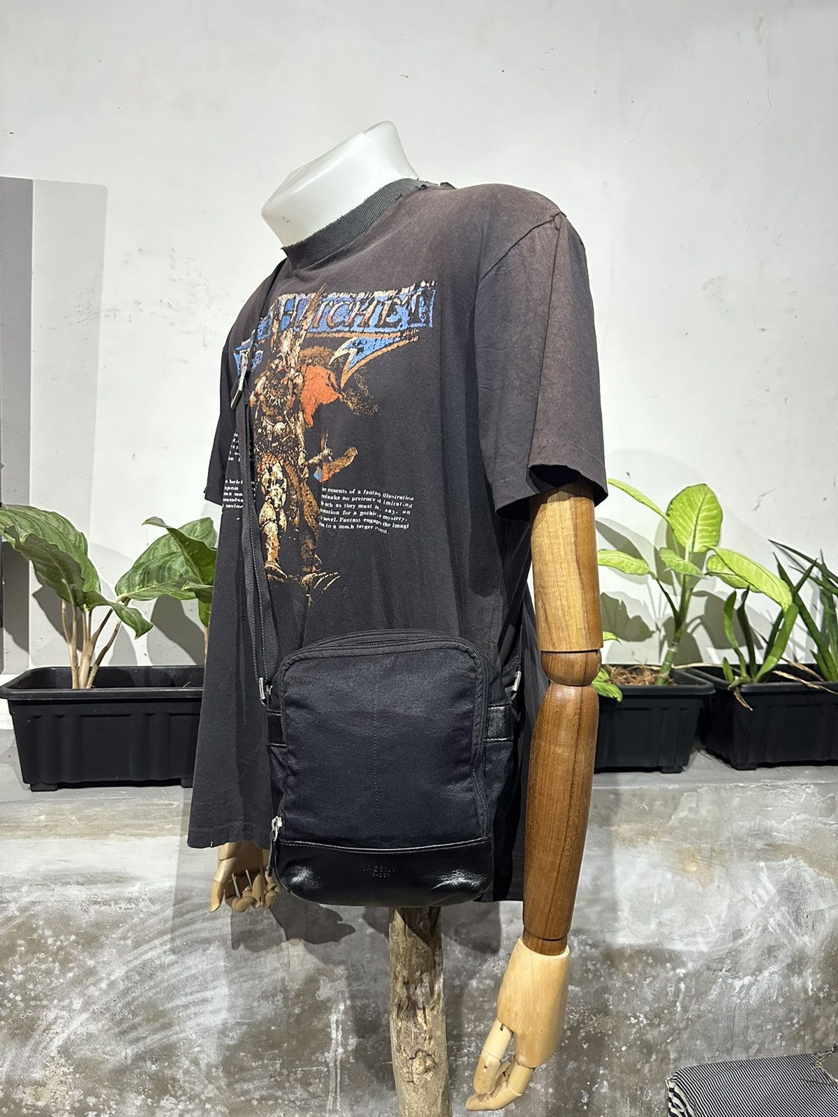 Yohji Yamamoto Ysaccs by Yohji Yamamoto Leather and Nylon crossbody bag Size ONE SIZE - 19 Thumbnail
