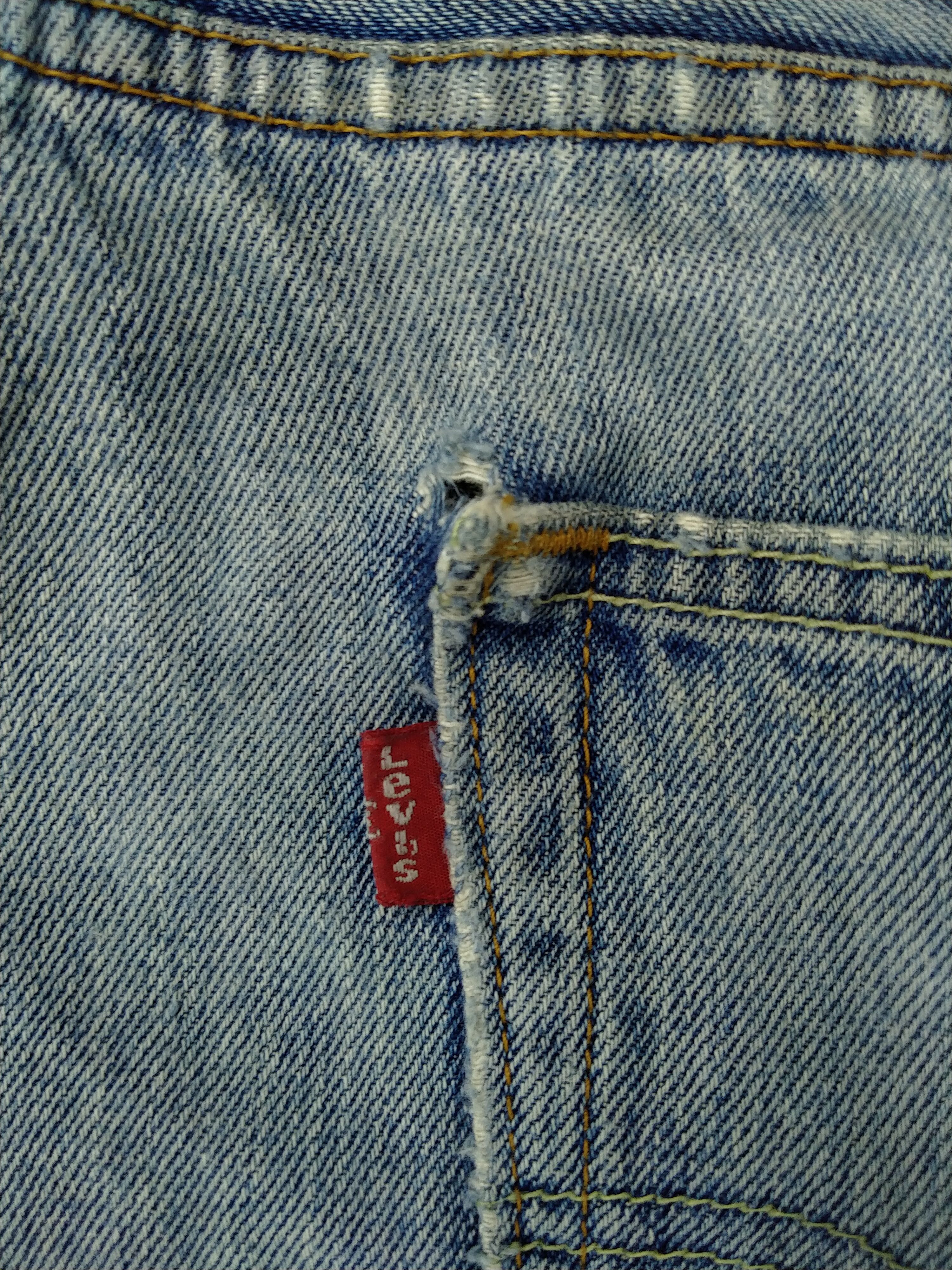 Levi's Vintage Levi's 513 Distressed 32 x 30 Denim -JN318 Size US 32 / EU 48 - 15 Thumbnail
