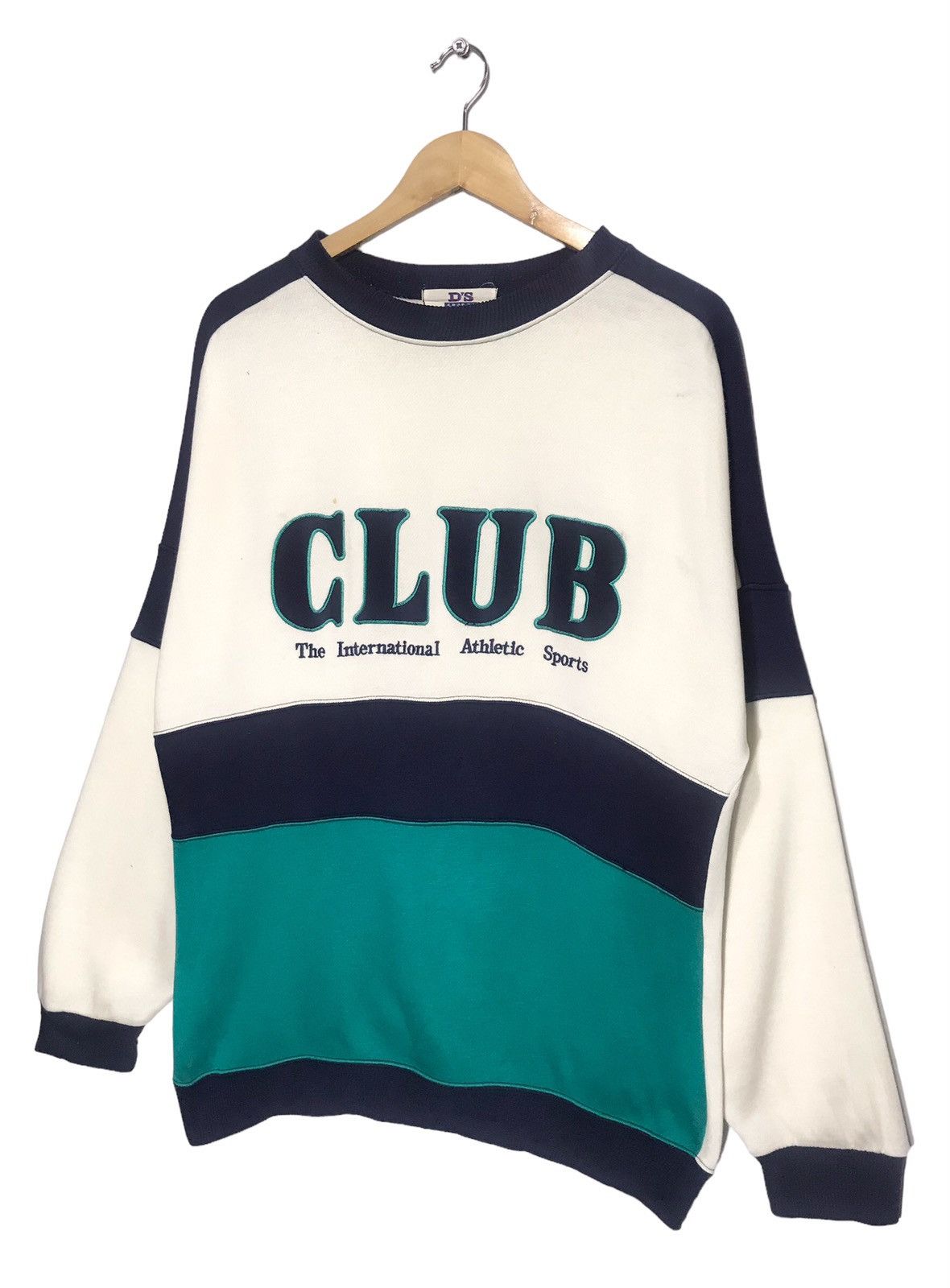 Japanese Brand Vintage By D'S Sport Club Athletic Embroidery Sweatshirt Size L / US 10 / IT 46 - 2 Thumbnail