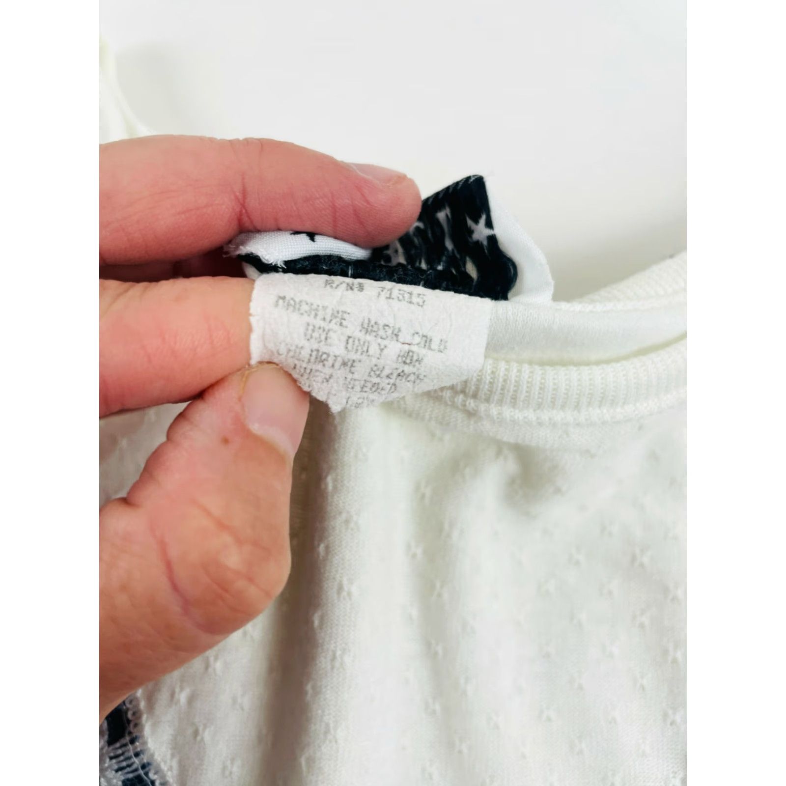 Vintage Alabuy Lace Shirt Women M White Vintage Boat Neck Floral Chevron Size M / US 6-8 / IT 42-44 - 6 Thumbnail
