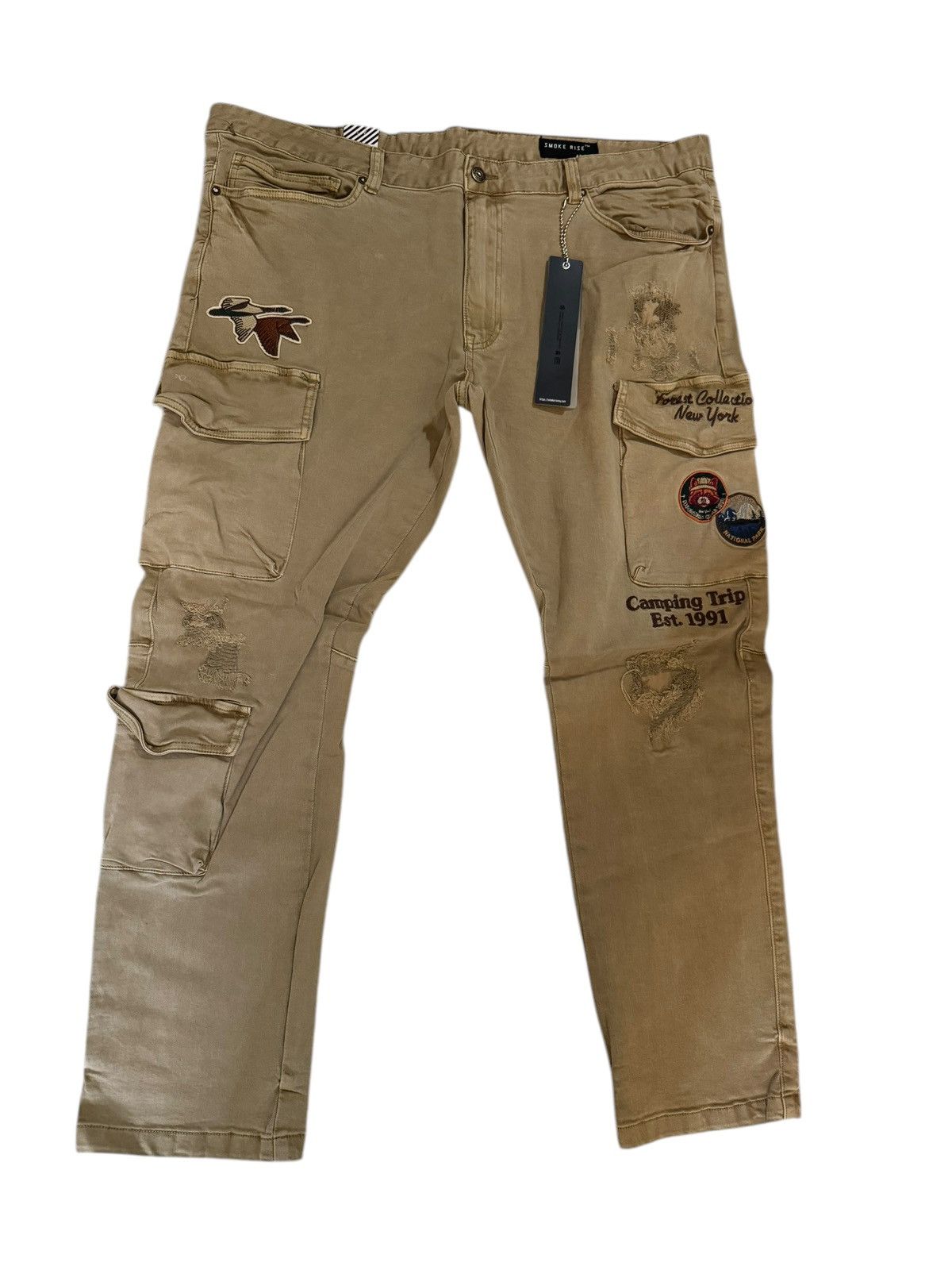 Smoke Rise Men Easy Slim Fit Jeans Size US 42 / EU 58 - 2 Thumbnail