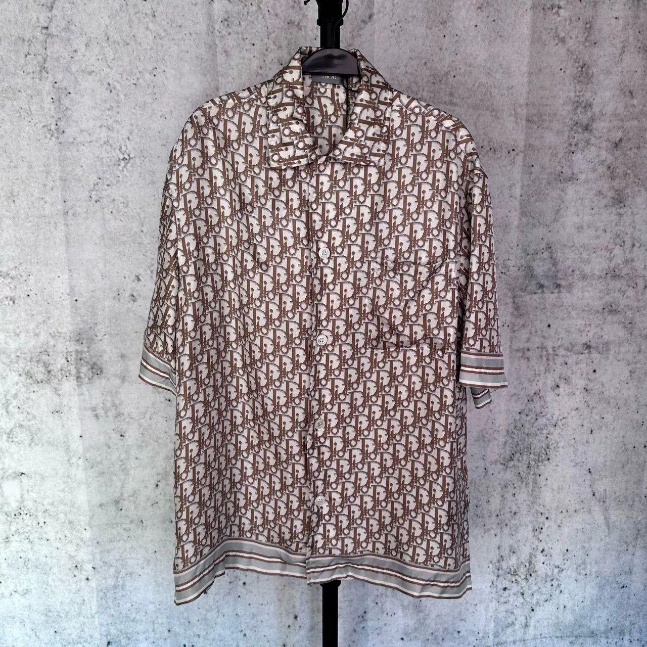 Dior Dior Monogram All-Over Short-Sleeve Shirt Size M / US 6-8 / IT 42-44 - 1 Thumbnail