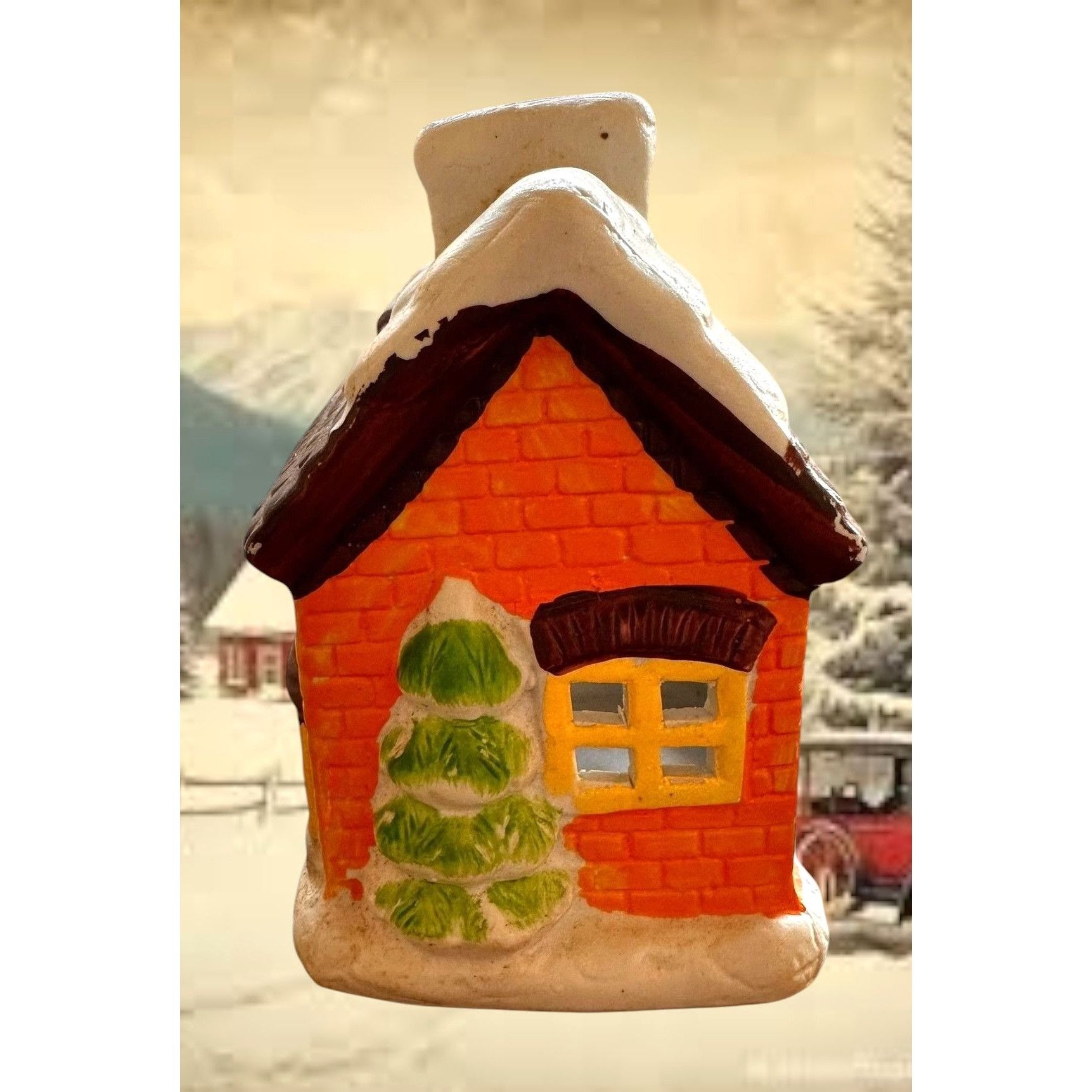 Handmade × Vintage VTG Gift Collection Tea Light House New English Village Corn Size ONE SIZE - 8 Thumbnail
