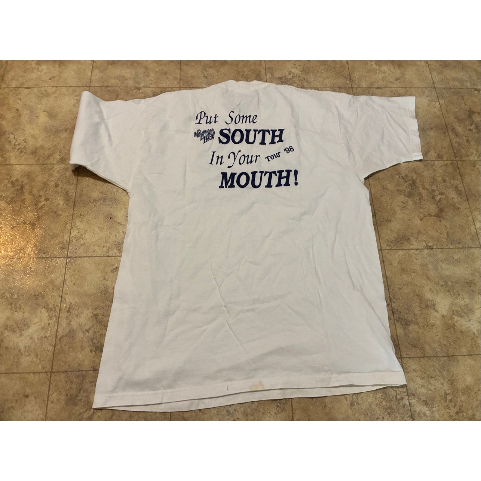 Fruit Of The Loom Vintage Marshall Tucker Band White XL T-Shirt 1998 Tour Size US XL / EU 56 / 4 - 2 Thumbnail