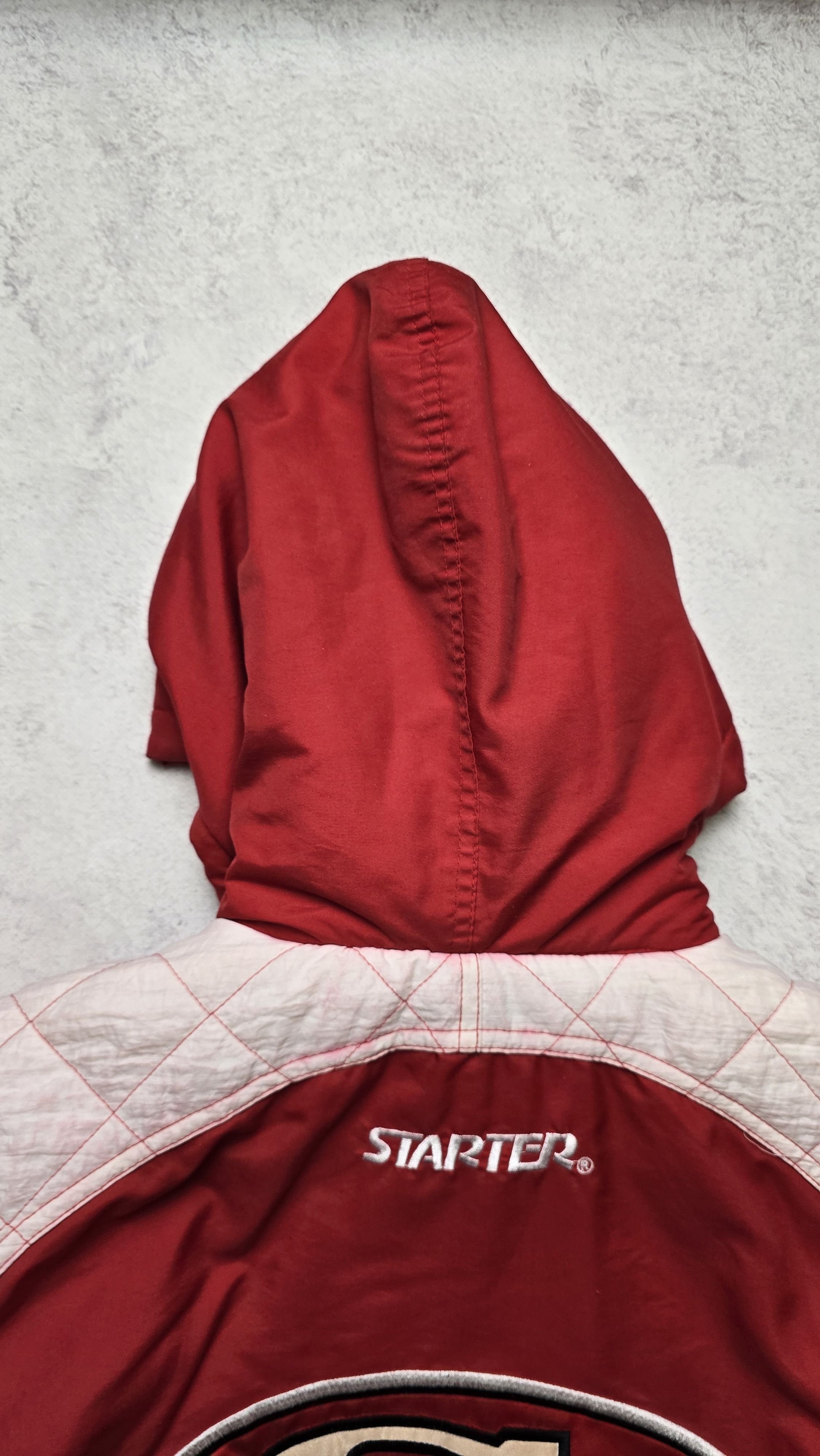 Starter VTG San Francisco 49ers Puffer Jacket 90s Hooded Big Logo Size US XL / EU 56 / 4 - 8 Thumbnail