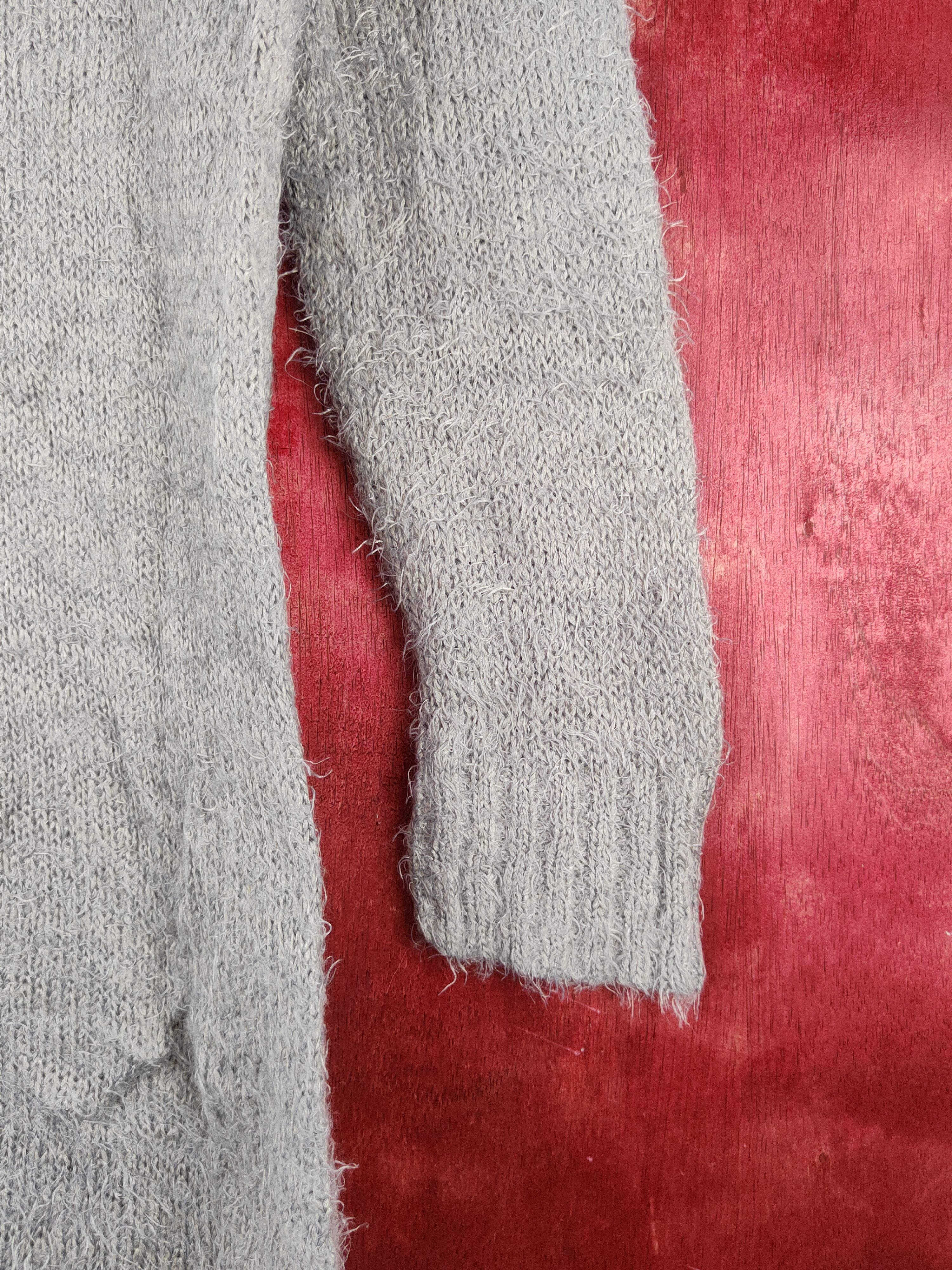 Japanese Brand × Vintage Vintage Avant garde by L'espoir Gray Fur Mohair Knitwear Size M / US 6-8 / IT 42-44 - 6 Thumbnail