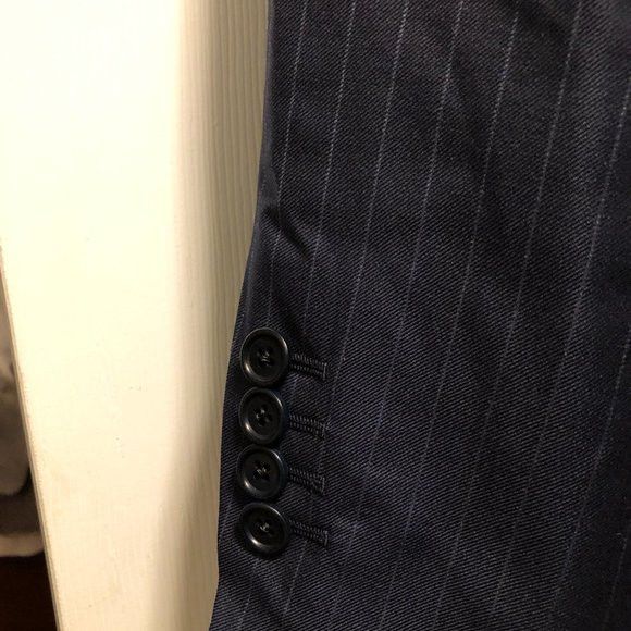 Brooks Brothers brooks brothers men's wool sport coat jacket blazer size:45L Size 44L - 3 Thumbnail