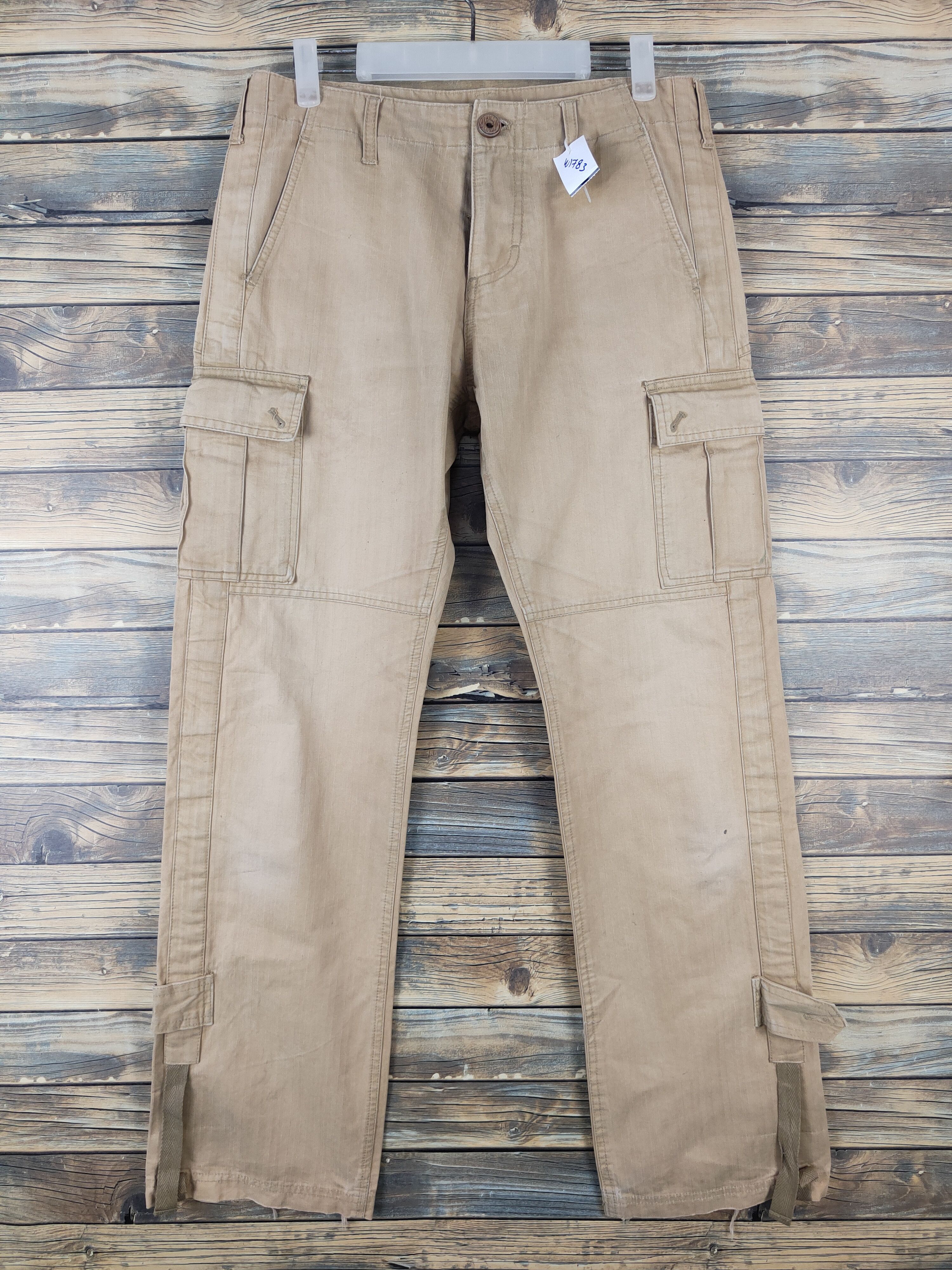 Japanese Brand A.v.v Homme Brown Multipocket Tactical Cargo Pants #W1783 Size US 32 / EU 48 - 1 Thumbnail