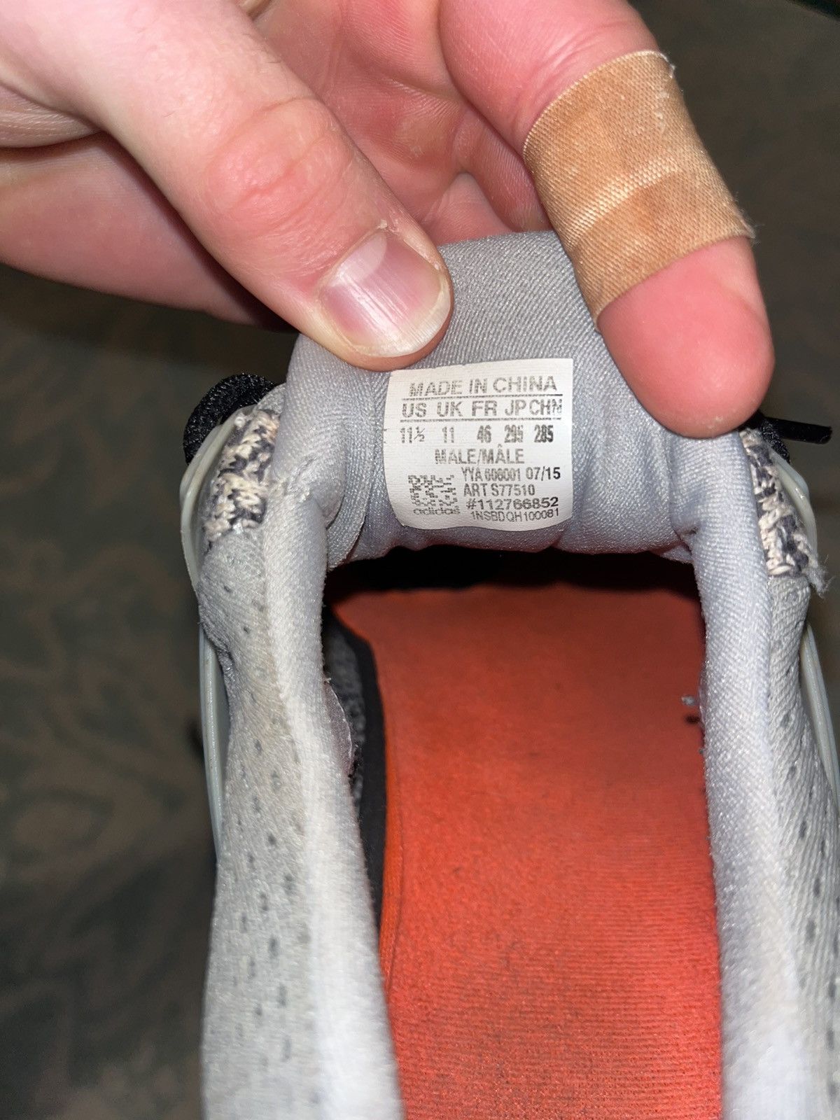 Adidas Heavily worn wool grey adidas ultra boost 1.0 Size US 11.5 / EU 44-45 - 7 Thumbnail