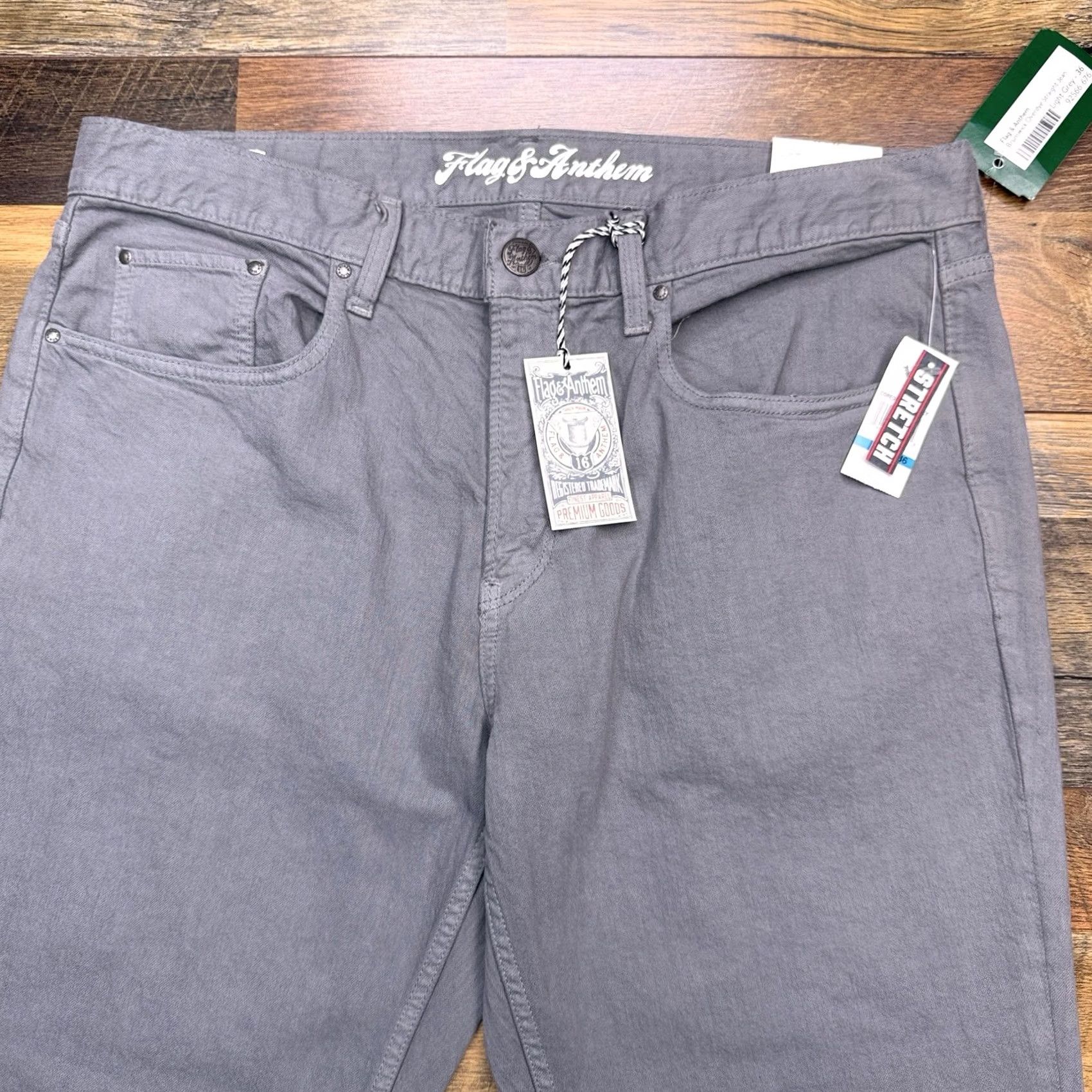 Flag & Anthem Flag And Anthem Brunswick Straight Jeans Mens 36x36 Gray Overdye New Size US 36 / EU 52 - 2 Thumbnail