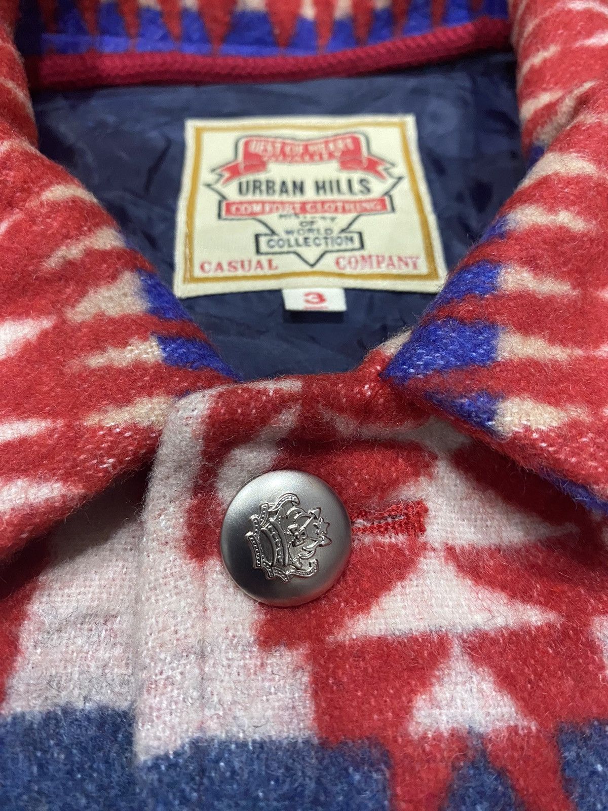 Native Vtg URBAN HILLS Navajo Native Wool Button Size US M / EU 48-50 / 2 - 24 Thumbnail