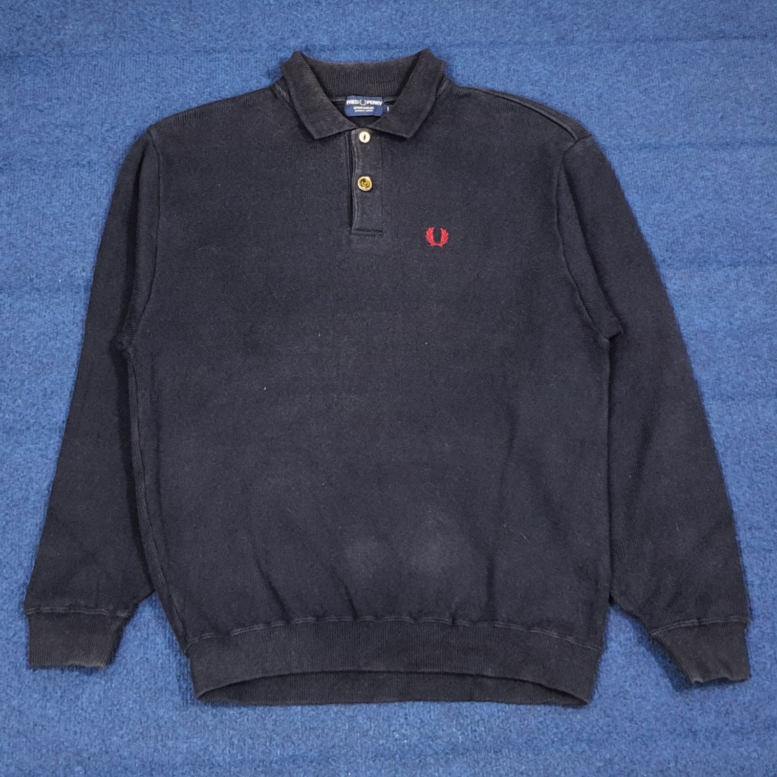 Vintage Fred Perry Sweatshirt Polo Made in Japan C278N23