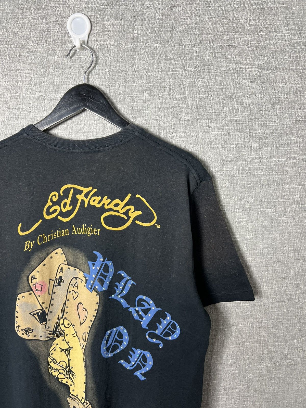 Ed Hardy Y2K Ed Hardy by Christian Audigier Big Logo Rare Print Tee Size US L / EU 52-54 / 3 - 10 Thumbnail