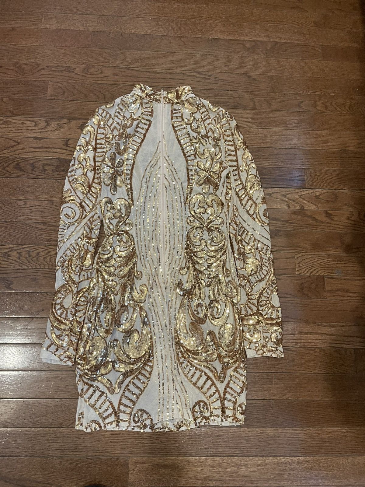 Other Banjui gold sequin & mesh dress Size S / US 4 / IT 40 - 2 Thumbnail