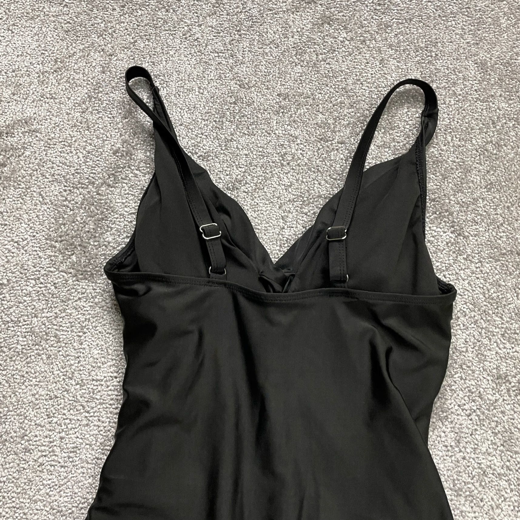 Twisted X VINTAGE None Women One Piece Swimsuit Medium Black Padded Solid Beach Twisted Front Size ONE SIZE - 3 Thumbnail
