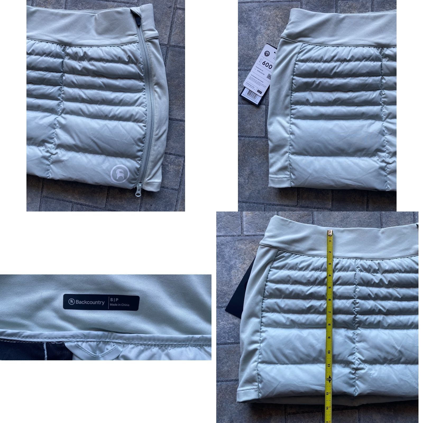 Vintage Backcountry Skirt Womens Small Mini Mountain Fog W Pocket 80/20 600 Fill Power Down NEW NWT Size 28" / US 6 / IT 42 - 8 Thumbnail