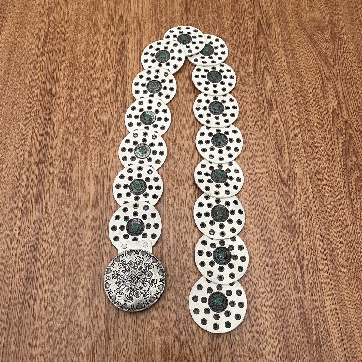 If Six Was Nine × Japanese Brand White SSAM Wide belt vintage boho styled Size ONE SIZE - 1 Thumbnail