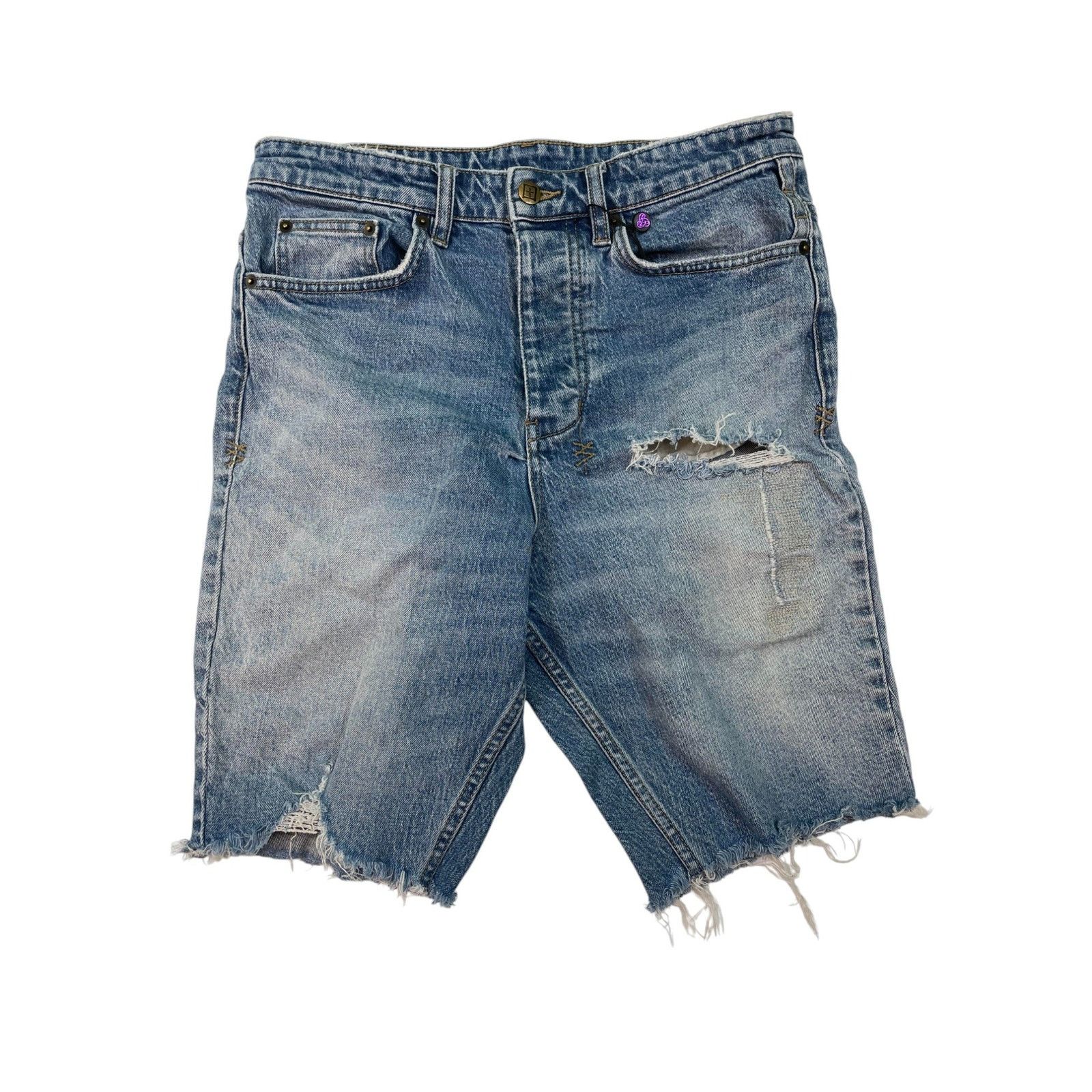 Ksubi Light Wash Jean Shorts