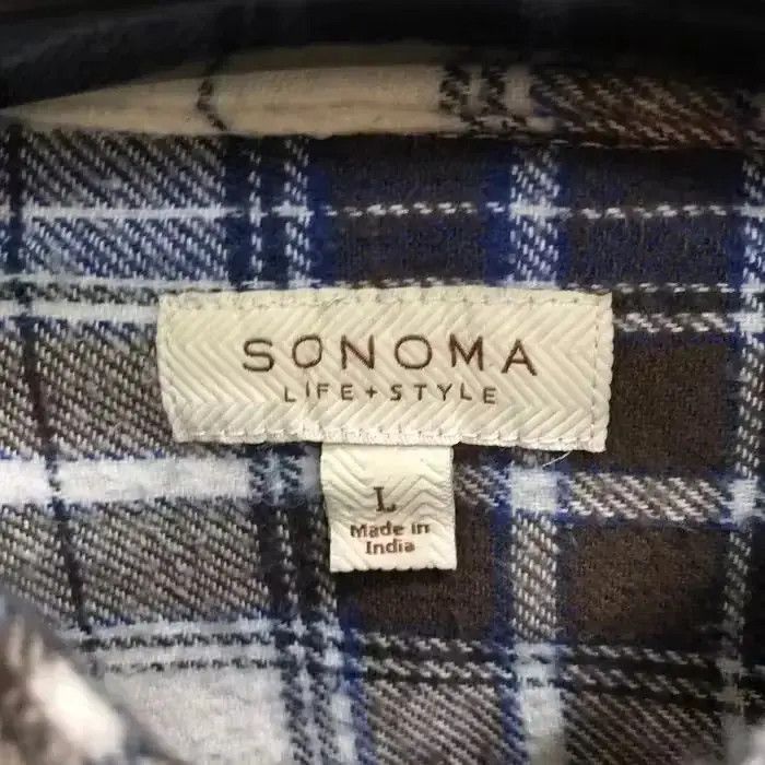 Vintage Vintage Sonoma Plaid Tartan Flannel Shirt 👕 Size US L / EU 52-54 / 3 - 3 Thumbnail