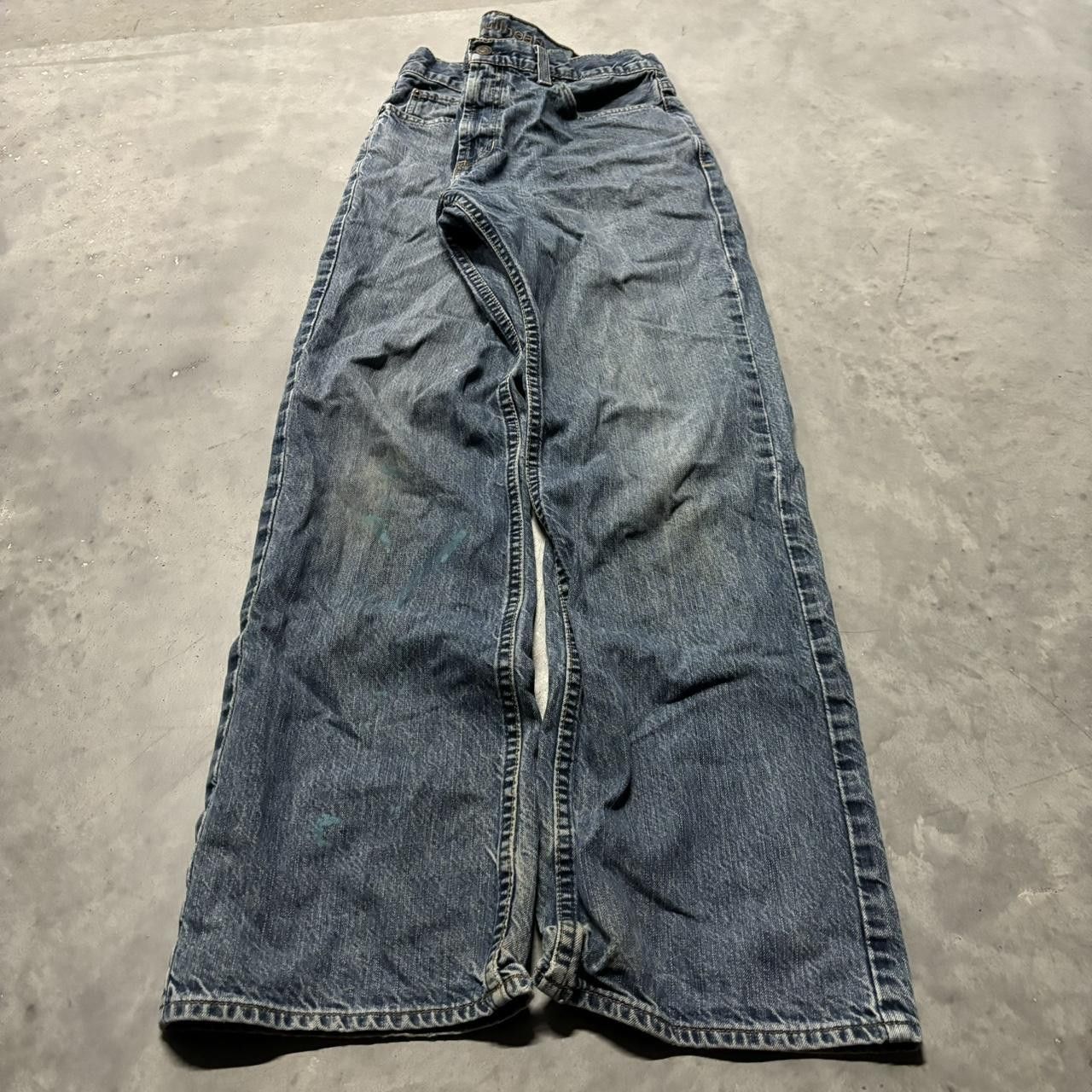 Japanese Brand × Vintage Crazy Vintage Y2K/2000s Grunge Dark Wash Bullhead Denim Jeans! Size US 32 / EU 48 - 3 Thumbnail