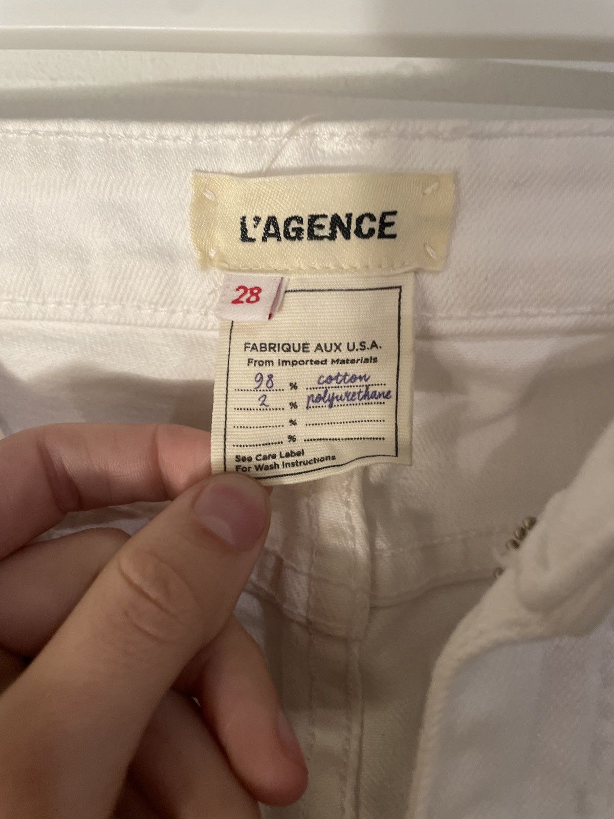 L'AGENCE White distressed L’Agence jeans Size 28" / US 6 / IT 42 - 2 Thumbnail