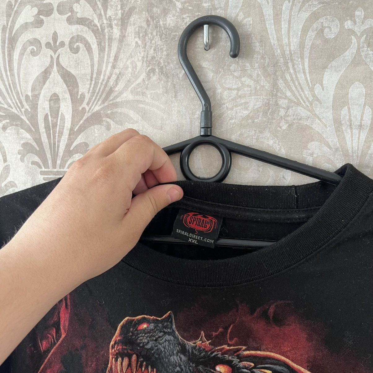 Japanese Brand × Vintage Vintage Dragon Spiral Tee T-Shirt Size US XXL / EU 58 / 5 - 5 Thumbnail