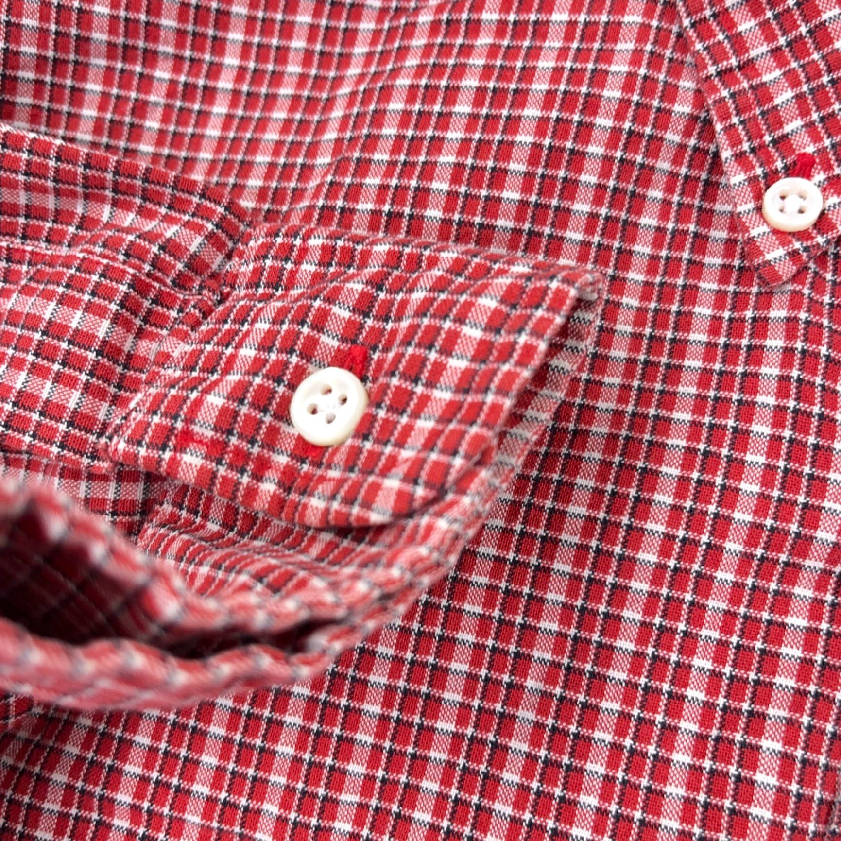 Ralph Lauren Ralph Lauren Shirt Men XL Red Plaid Button-Up Oxford Cloth Blake Blue Pony Adult Size US XL / EU 56 / 4 - 6 Thumbnail