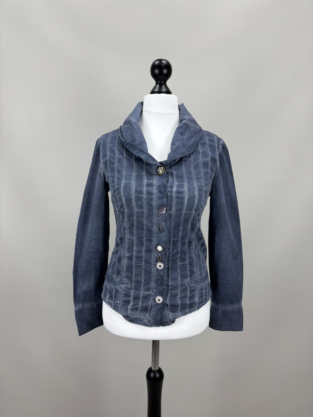 Elisa Cavaletti Womens blouse Bottega by Elisa Cavaletti Size S Color Blue Size S / US 4 / IT 40 - 1 Thumbnail