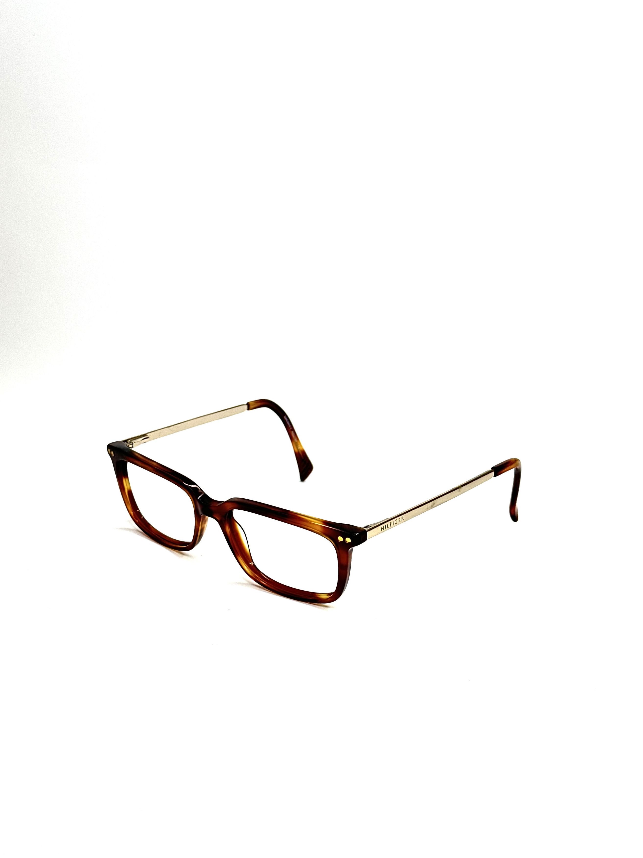 Tommy Hilfiger Hilfiger TH Wayfarer military vintage designer frame glasses Size ONE SIZE - 2 Thumbnail