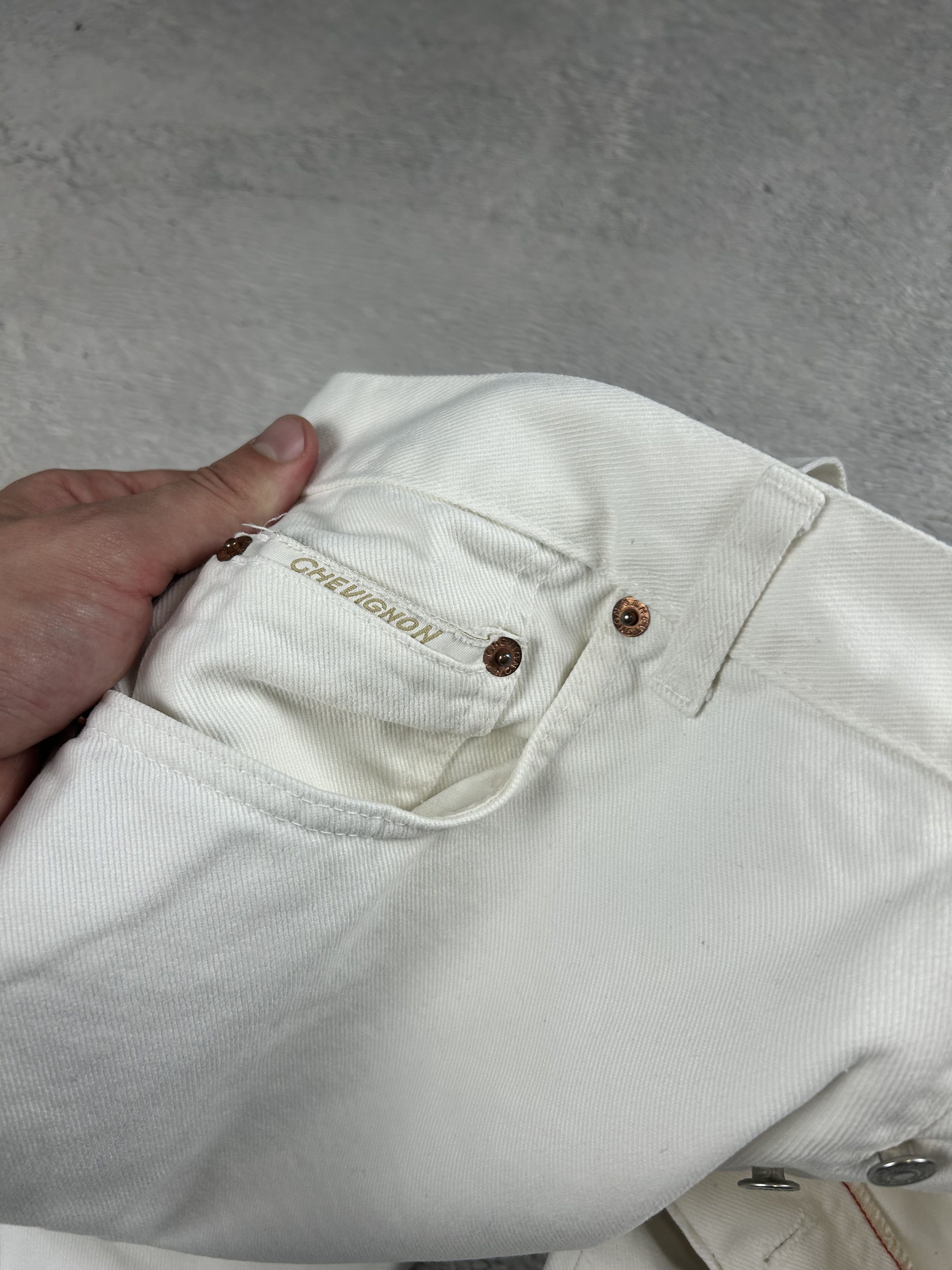 Chevignon × Vintage Chevignon vintage jeans White Straight Oldmoney Style Size US 36 / EU 52 - 7 Thumbnail