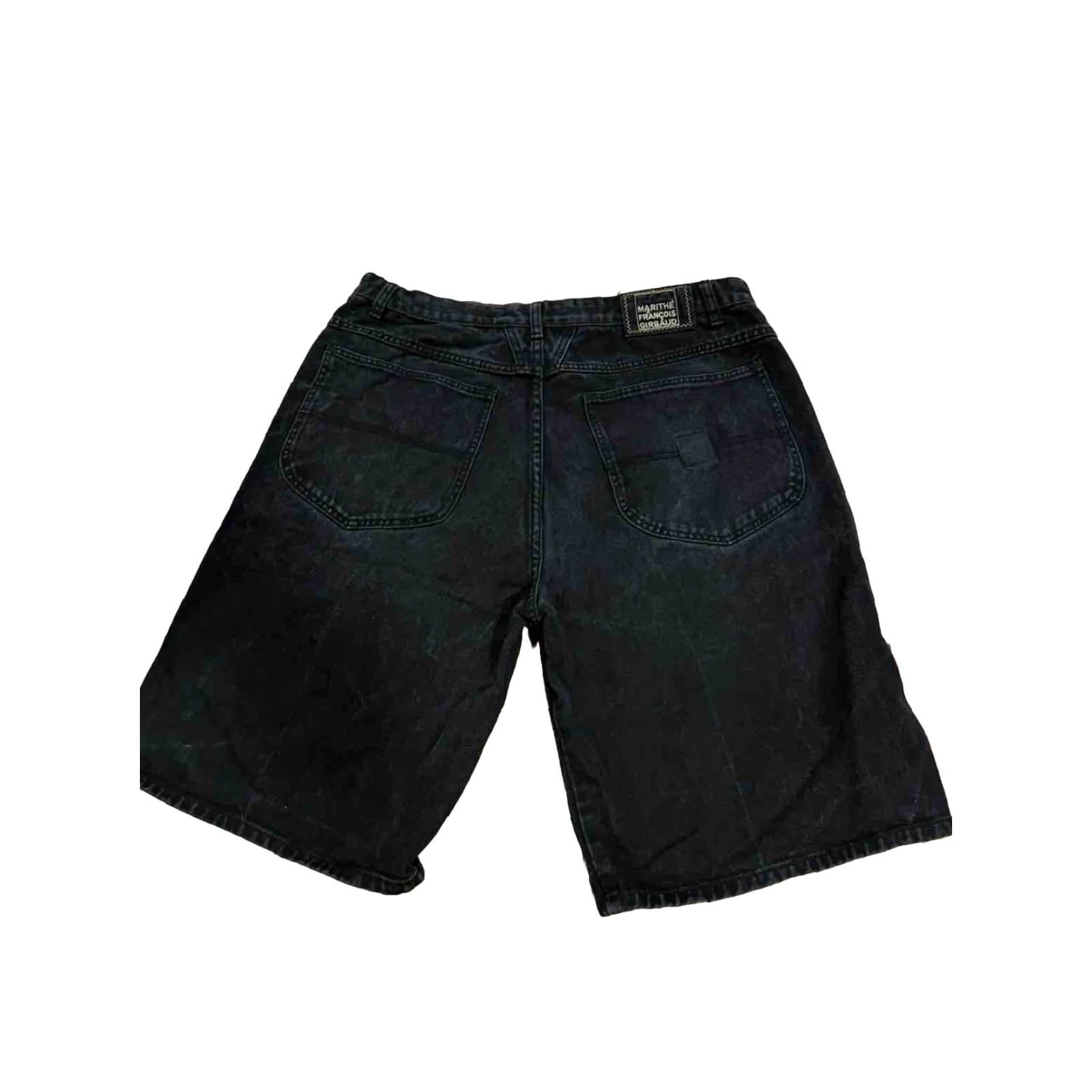 Vintage Marithe Francois Girbaud Denim Shorts Mens Bermuda 90s Y2K Black Wash Size 38/40 Distinctive Tag Size US 40 / EU 56 - 4 Thumbnail