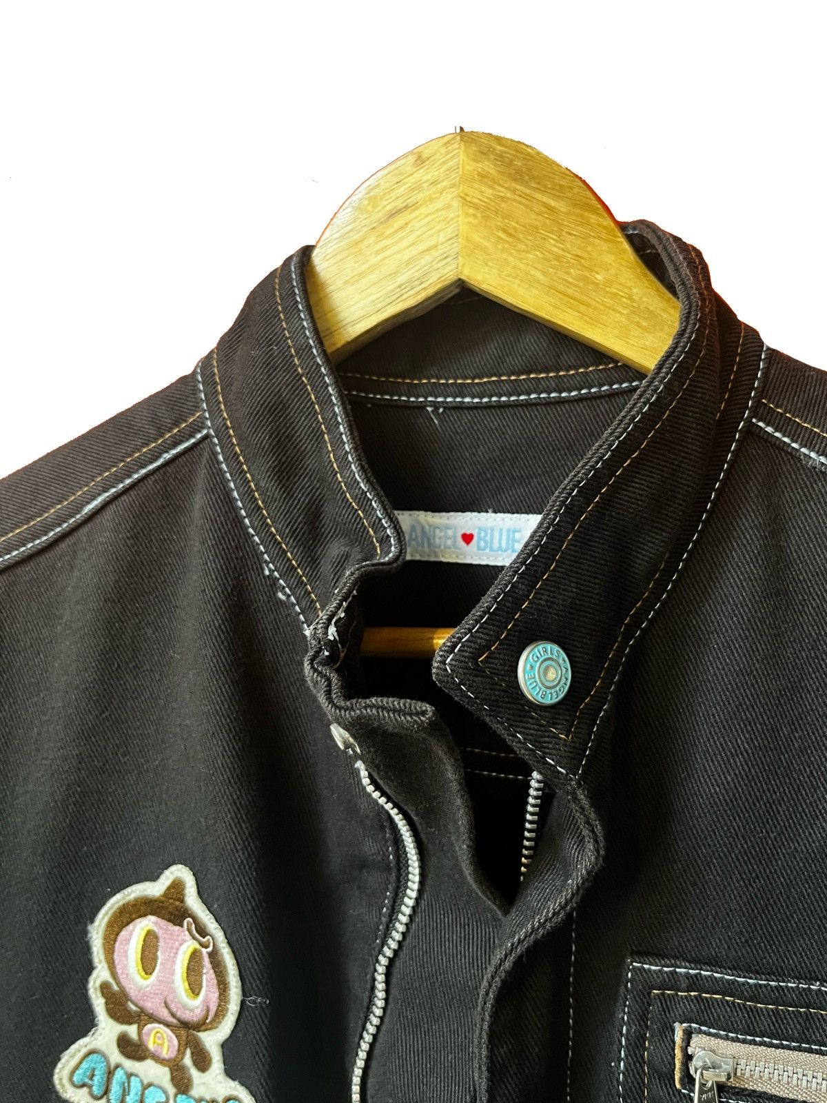 Angel Blue × Japanese Brand Angel Blue Prints & Patches Denim Overalls Size US 33 - 5 Thumbnail