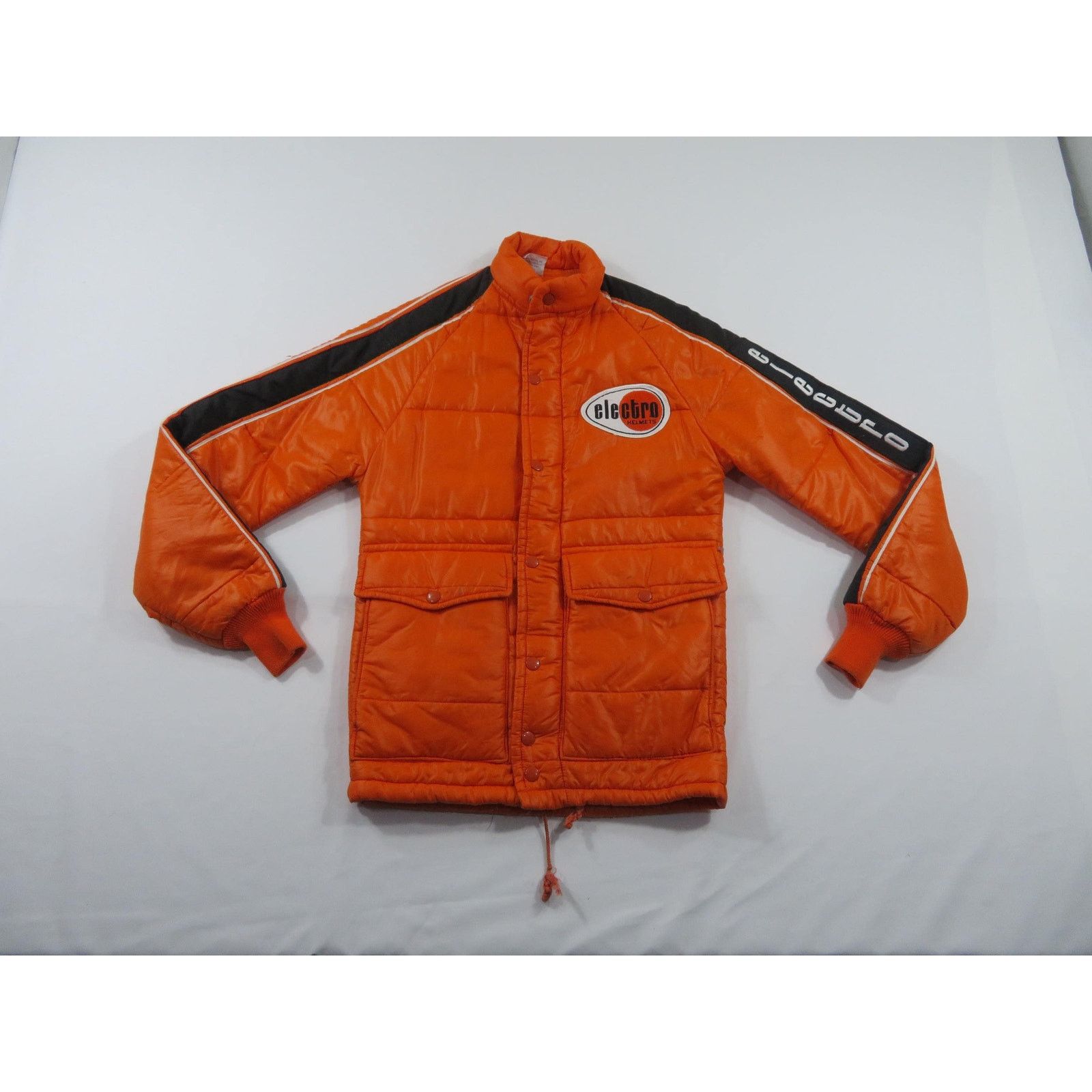 Other 1970s Electro Helmets Quilted Racing Orange Jacket Sz 2XS Size US XS / EU 42 / 0 - 1 Thumbnail