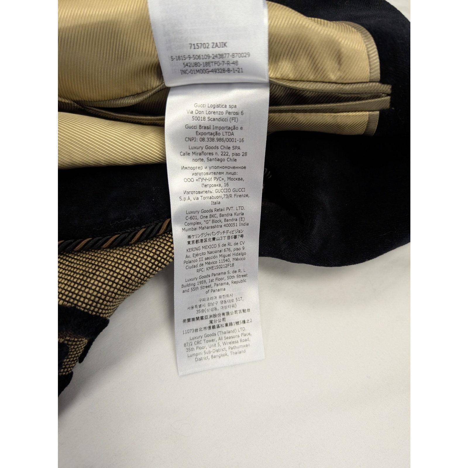 Gucci o1rshd1 GG Logo Blazer Jacket in Beige/Black Size US M / EU 48-50 / 2 - 18 Thumbnail