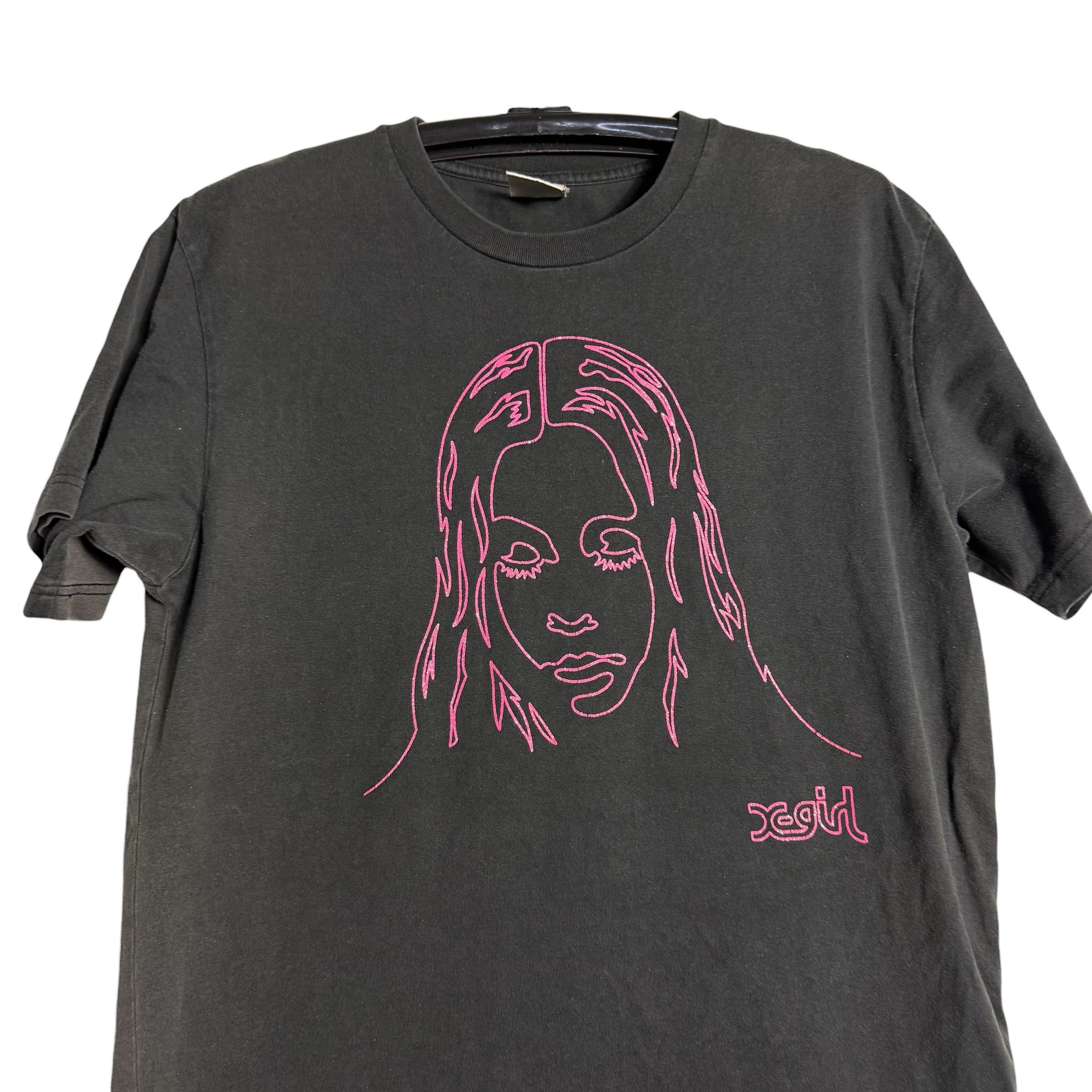 X-Girl 🔥RARE🔥Vintage X-Girl Streetwear Neon Face T-shirt Size L / US 10 / IT 46 - 2 Thumbnail