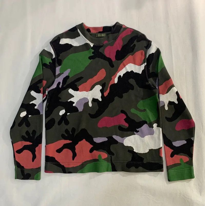 Valentino Valentino Camouflage Print Cotton Long Sleeve Shirt 0089 Size US L / EU 52-54 / 3 - 1 Thumbnail