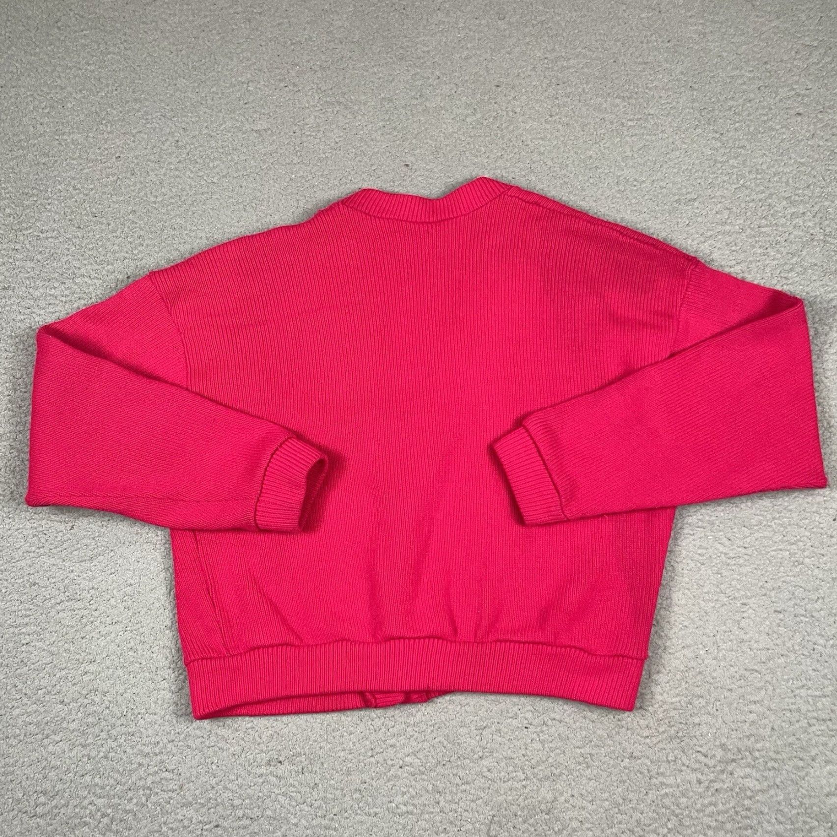 Pinko VINTAGE Stallion Cardigan Sweater Women 80s Pink Knit Button S Small USA 80s Womens Stallion Cardigan Size S / US 4 / IT 40 - 6 Thumbnail