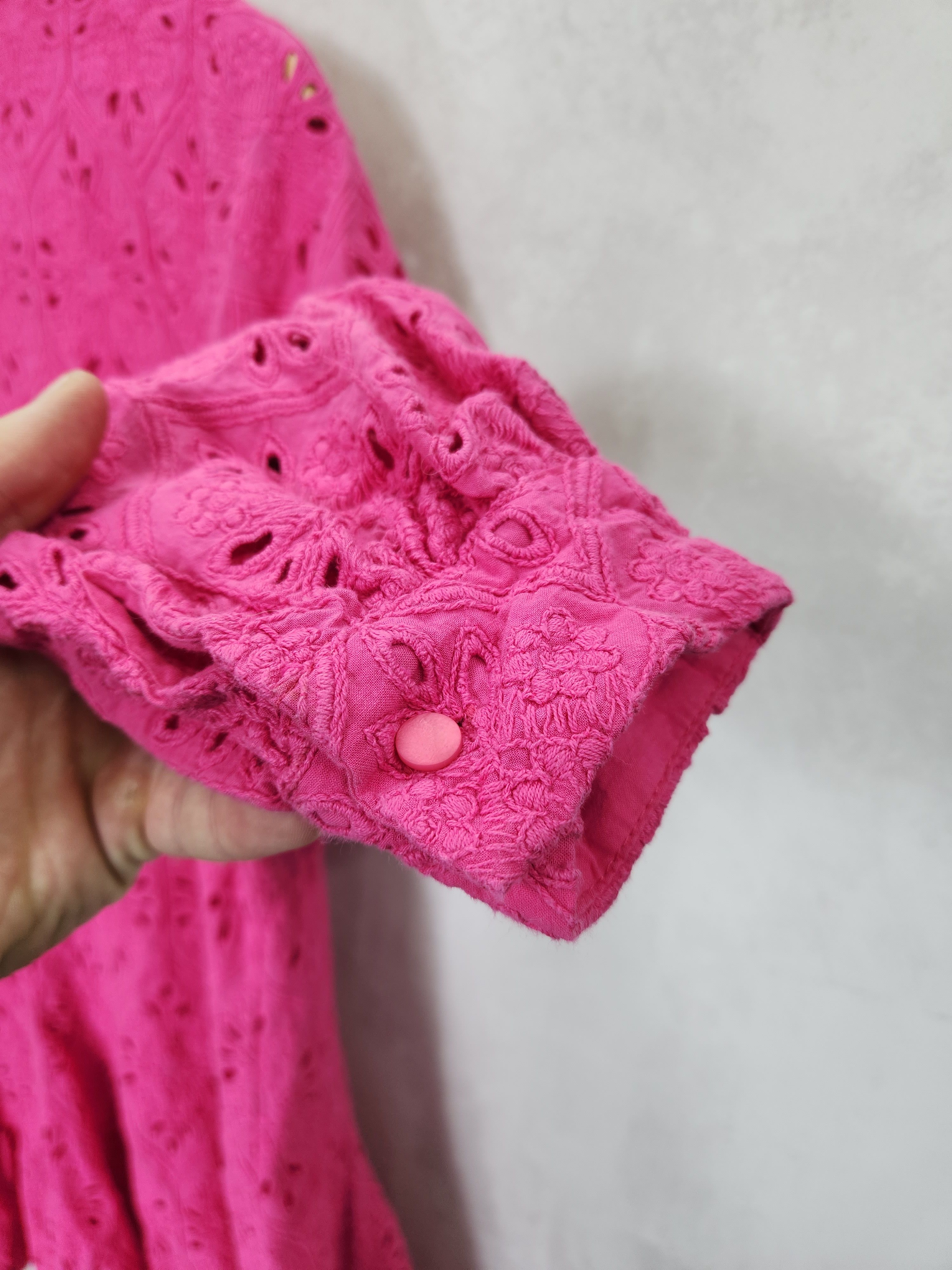 Sezane SS22 Sezane sol cotton dress pink button ups size 44 Size M / US 6-8 / IT 42-44 - 7 Thumbnail
