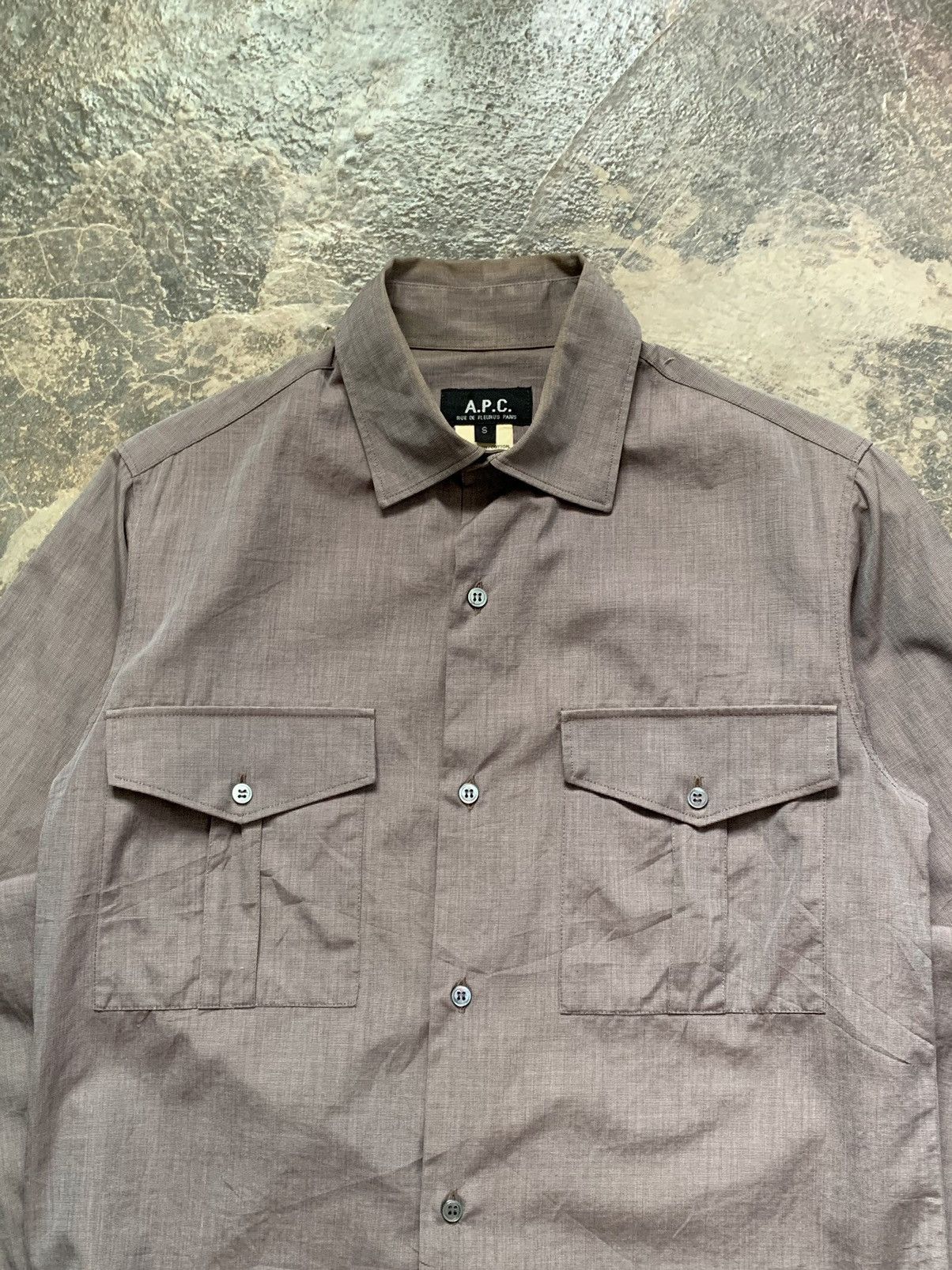 A.P.C. Vintage double pocket shirt Size US S / EU 44-46 / 1 - 2 Thumbnail