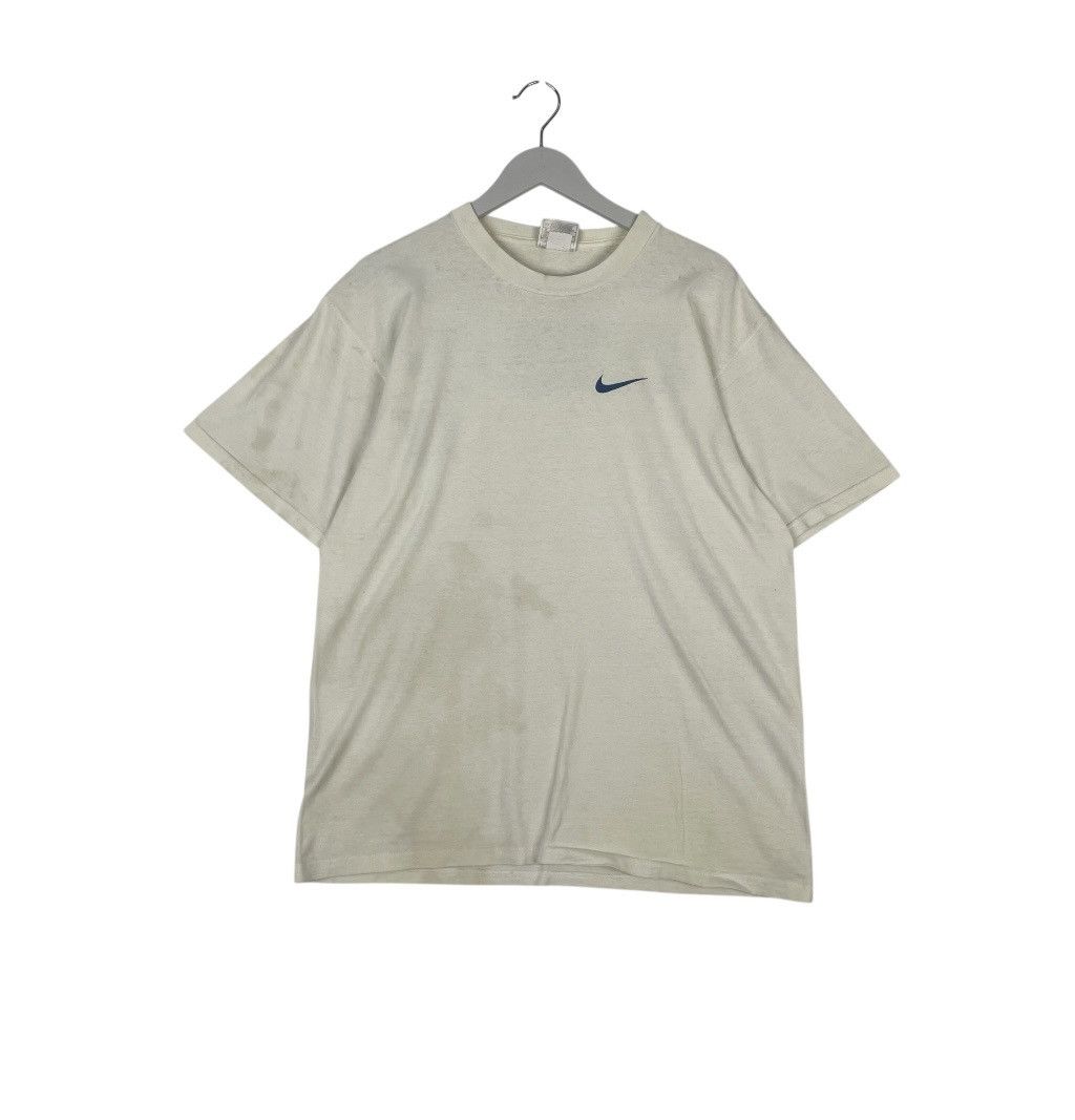 Designer × Vintage vintage Nike Just Do It Block White / Navy Blue / Yellow Size US M / EU 48-50 / 2 - 1 Thumbnail