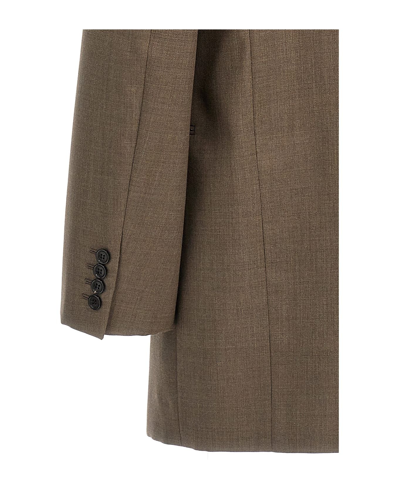 Saint Laurent Paris o1s1wg110126 803956 Veste Basculee Tailleur Blazer in Taupe Size US M / EU 48-50 / 2 - 4 Thumbnail