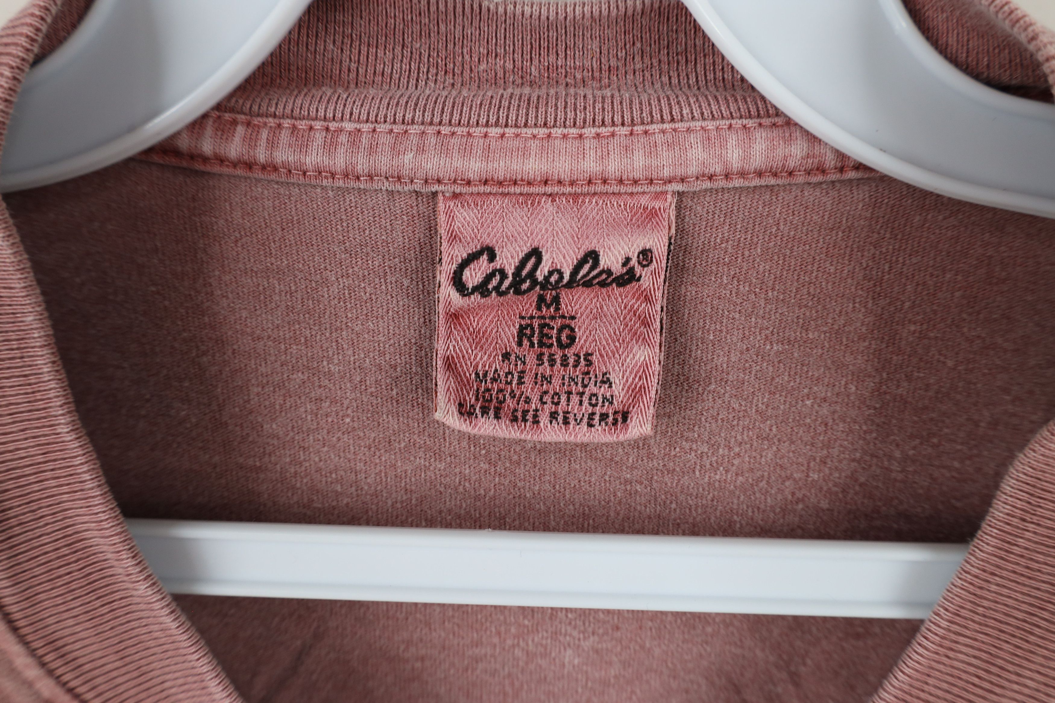 Cabelas × Vintage Vintage 90s Cabelas Faded Stonewash Pocket T-Shirt Cotton Size US M / EU 48-50 / 2 - 8 Thumbnail