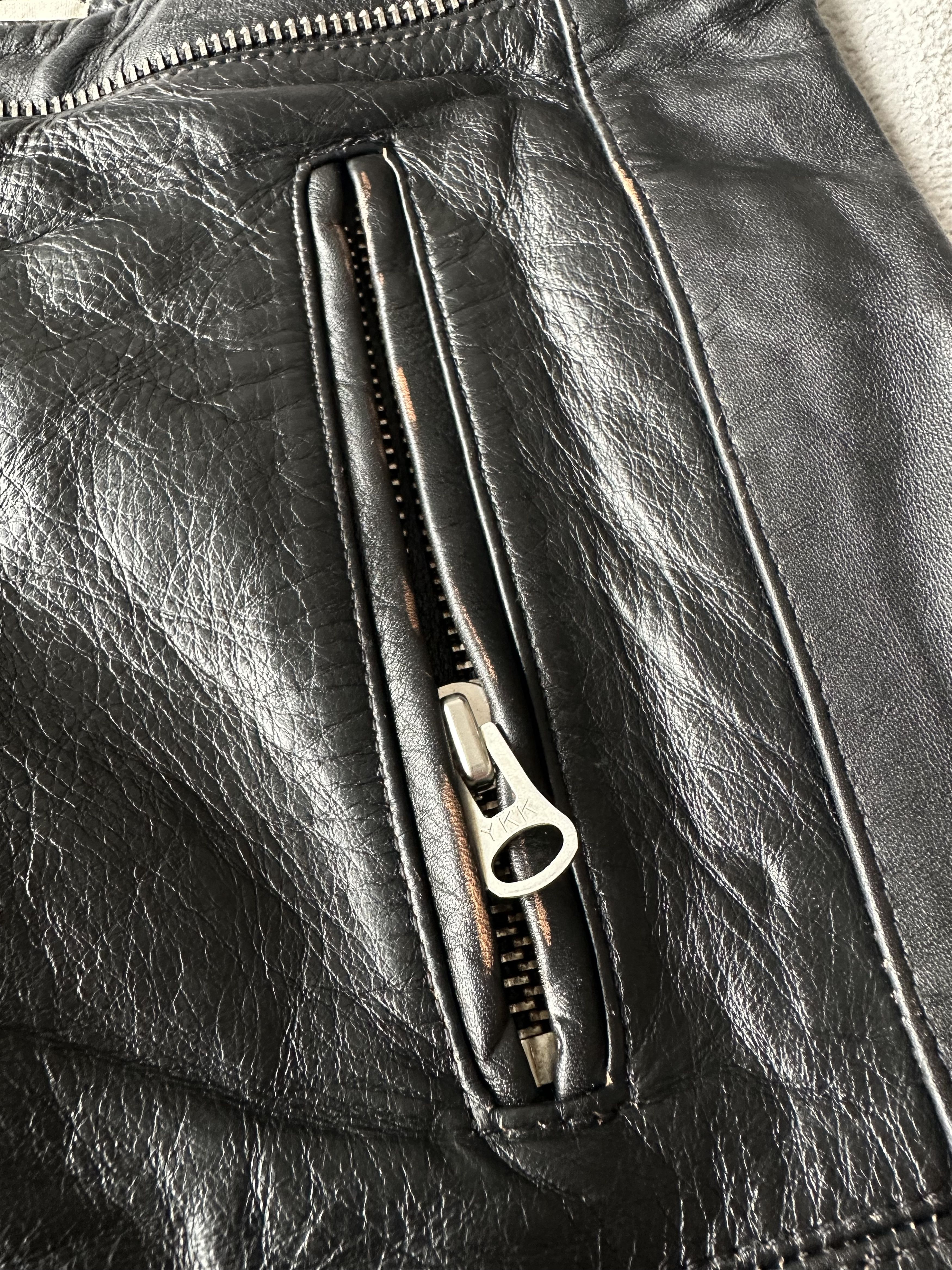 H&M × Isabel Marant Isabel Marant x H&M Leather Biker Pants Black Size 30" / US 8 / IT 44 - 7 Thumbnail