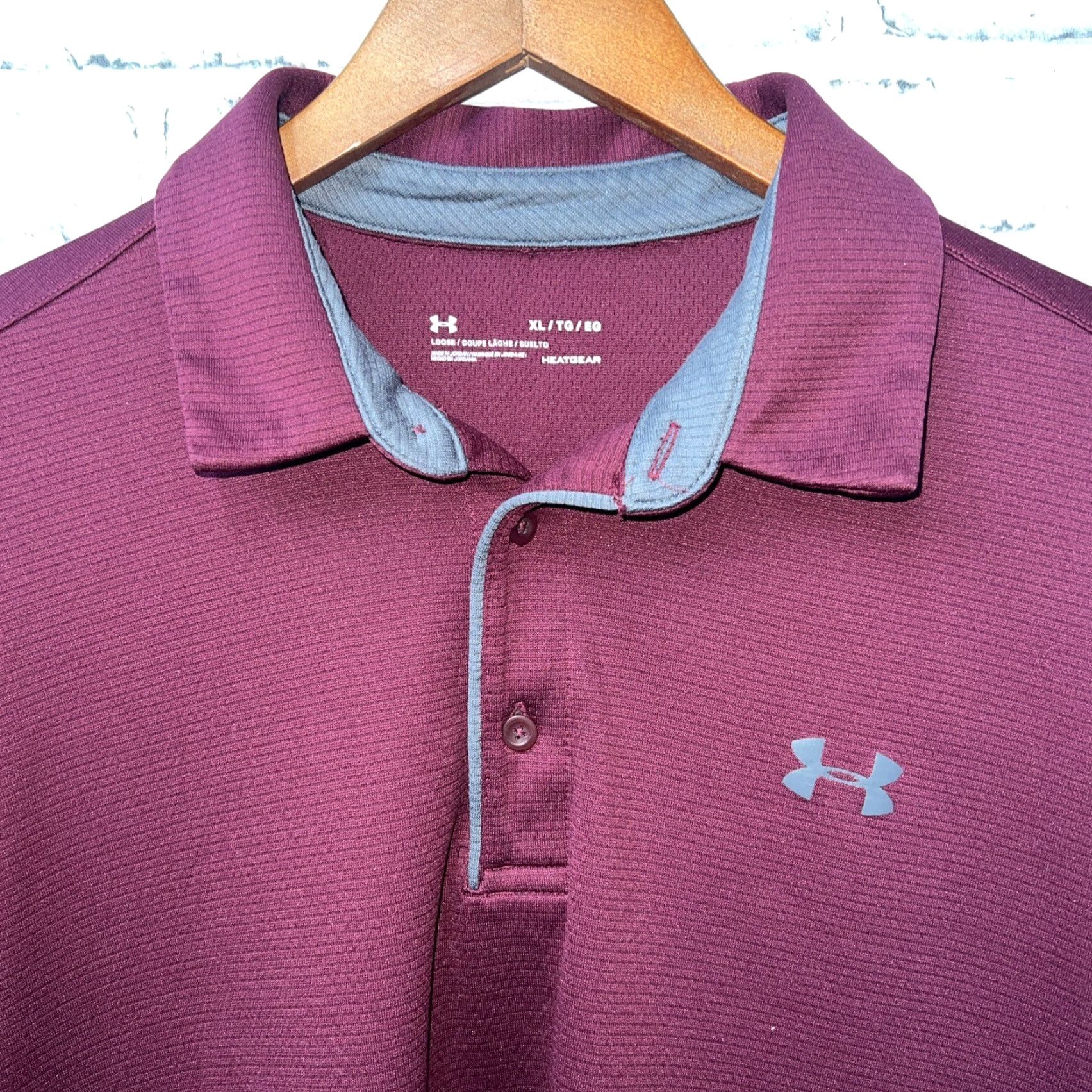Under Armour Under Armour HeatGear Polo Shirt Mens XL Red Size US XL / EU 56 / 4 - 2 Thumbnail