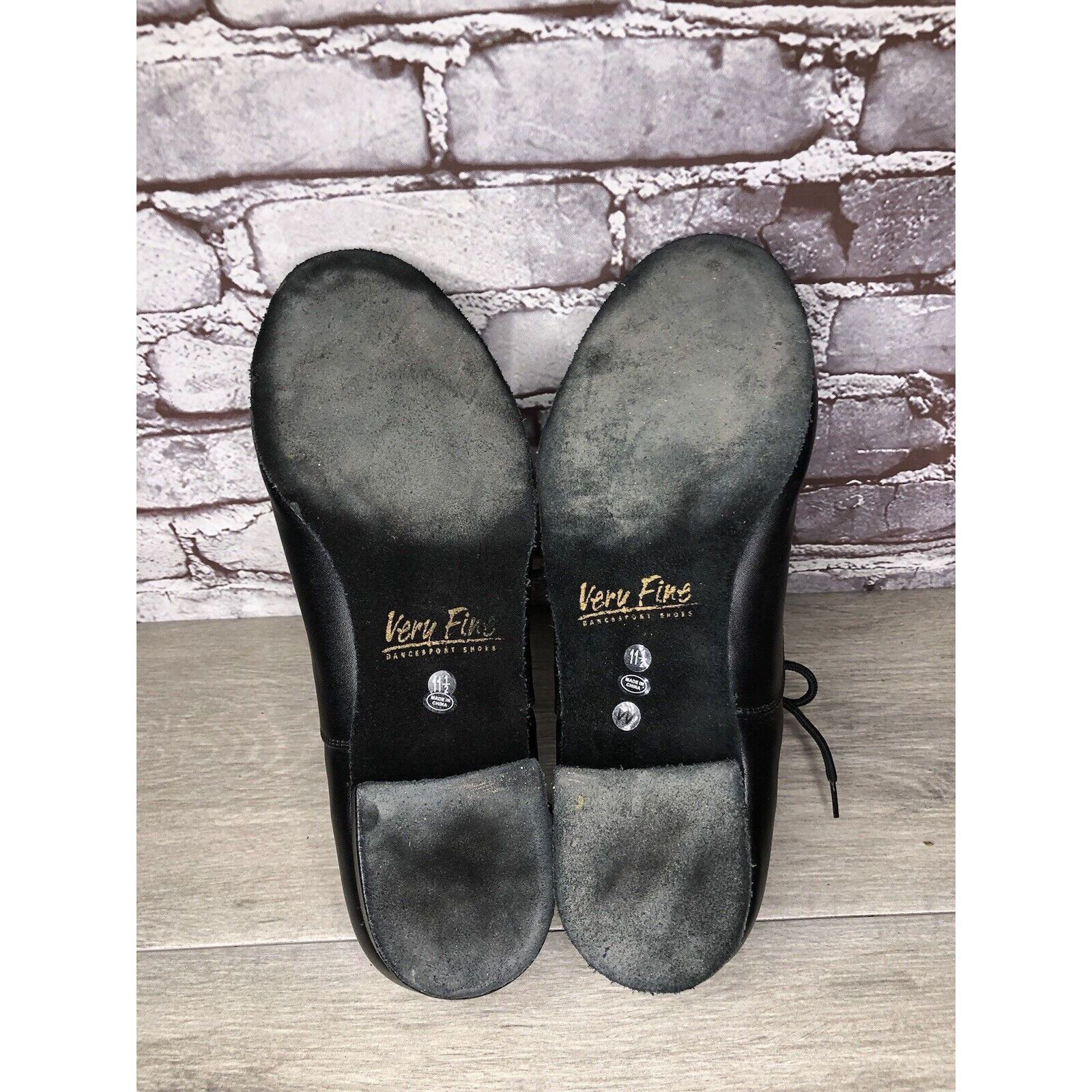 Other Very Fine Dance Shoes Black Salsa Ballroom Waltz Lace Up Men Size US 11.5 / EU 44-45 - 19 Thumbnail