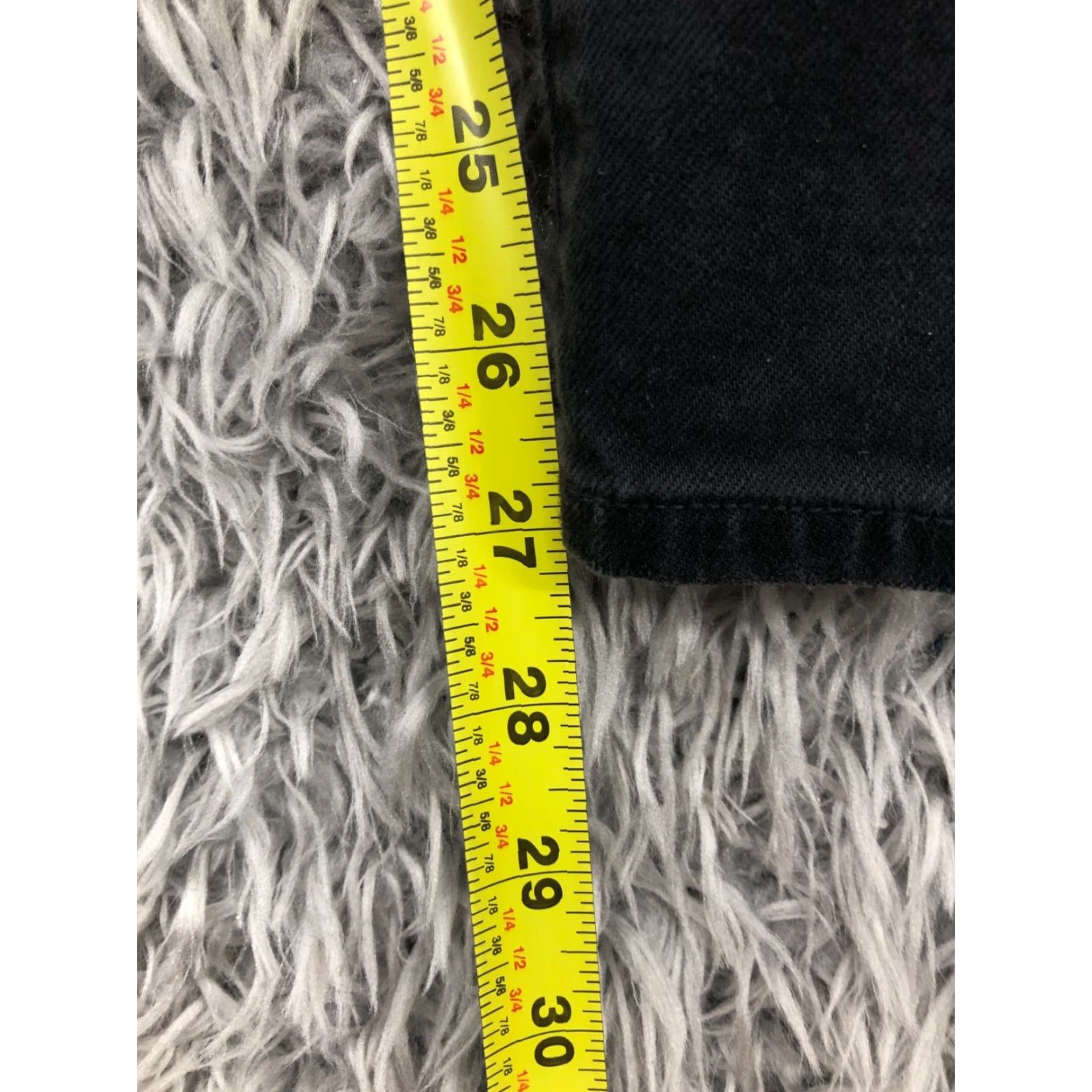 Vintage BIG STAR Jeans Skinny Size 12 Womens Black Dark Wash Denim 5-Pocket Regular Rise Low 28in Inseam 28in Belt Loops Zipper Button Logo Fashion Clothing Size 34" / US 12 / IT 48 - 3 Thumbnail