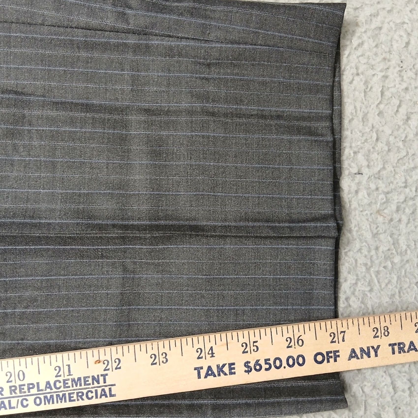 Brooks Brothers Brooks Brothers 1818 Madison Pinstripe Pants Gray Wool USA Men's 44R/39W Size US 44 / EU 60 - 7 Thumbnail