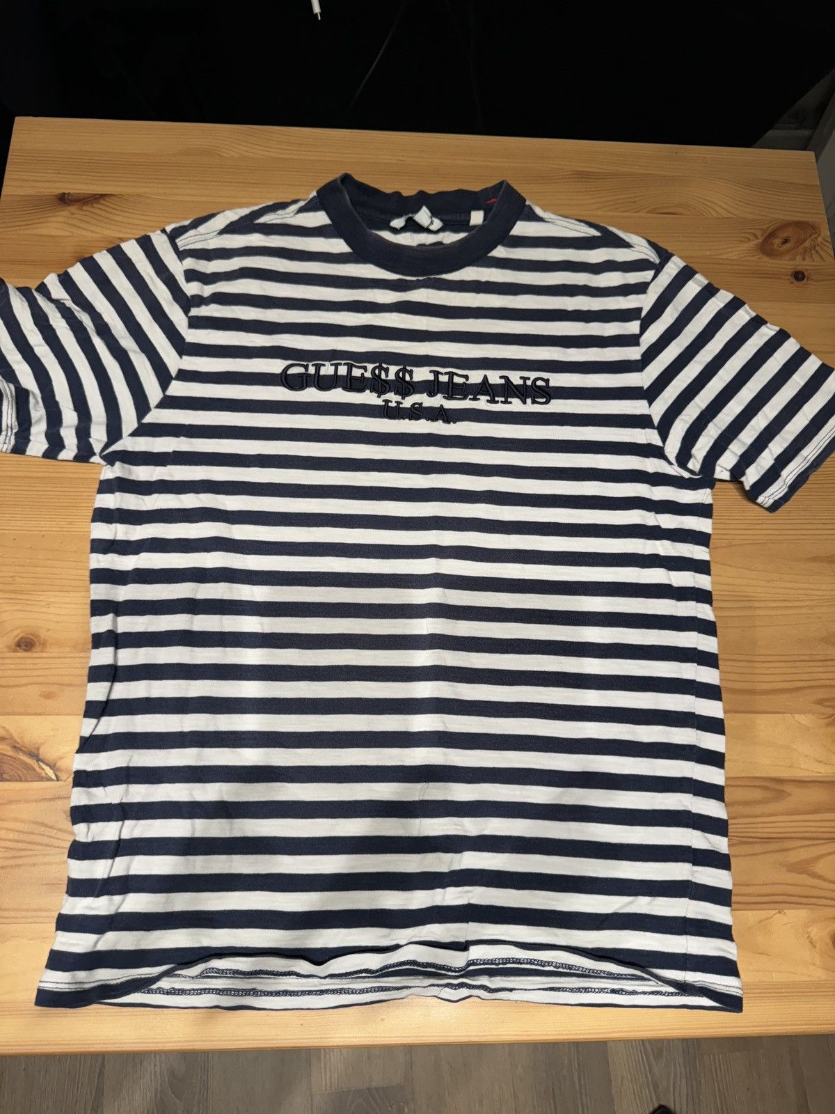 Guess Guess jeans Asap Rocky Strip tshirt Grailed