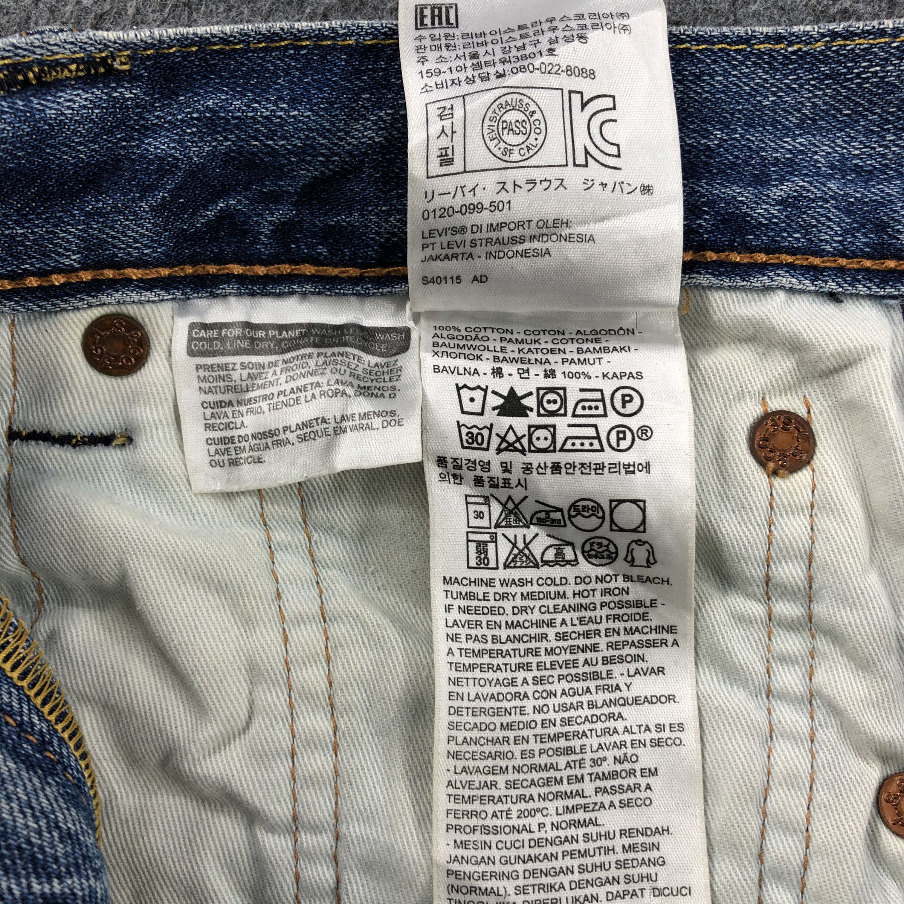 Levi's Vintage Blue Wash Levis 503 Jeans-J1779 Size US 31 - 15 Thumbnail
